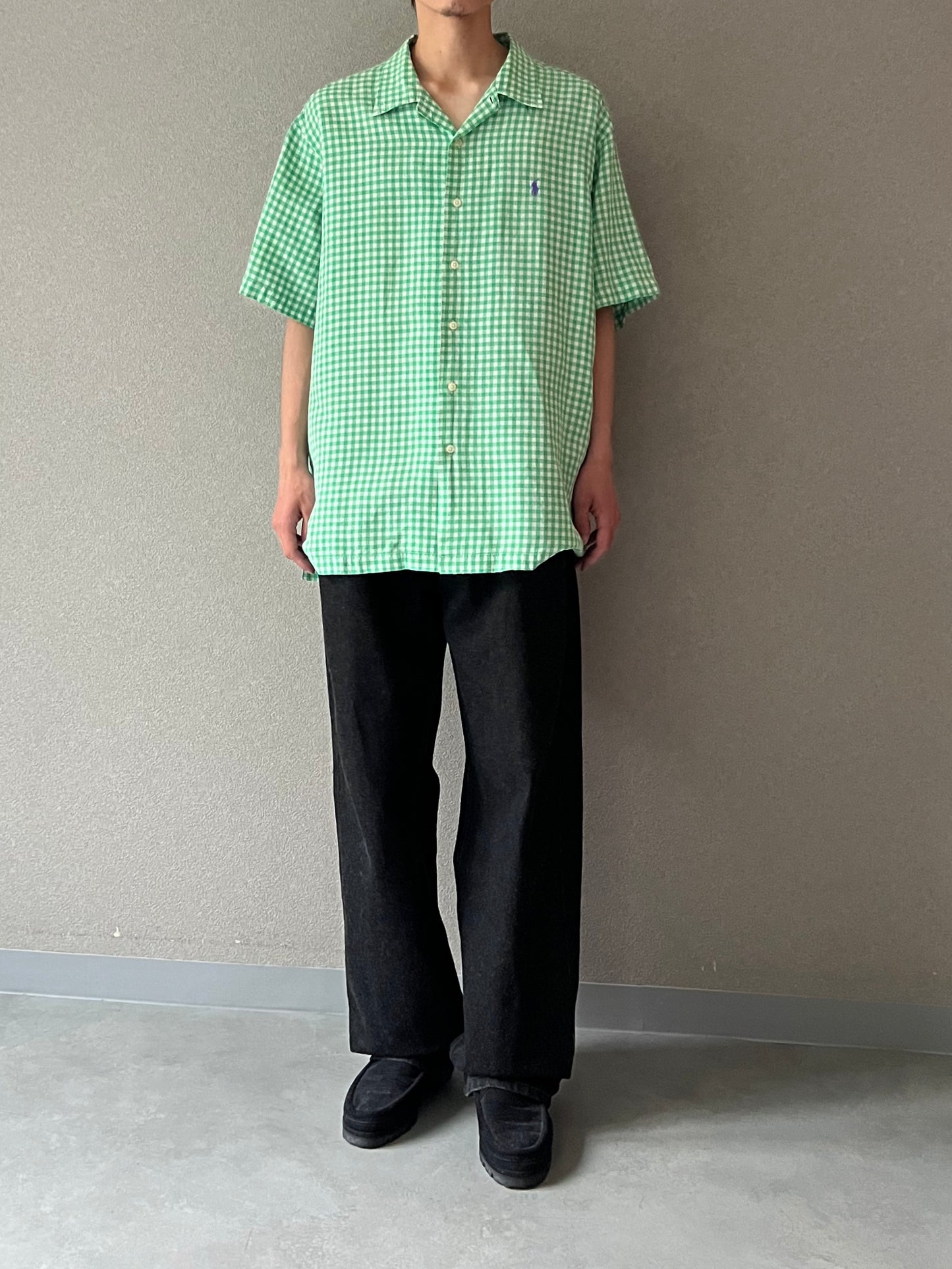 90's Polo Ralph Lauren open collar shirt “BOB CAMP”