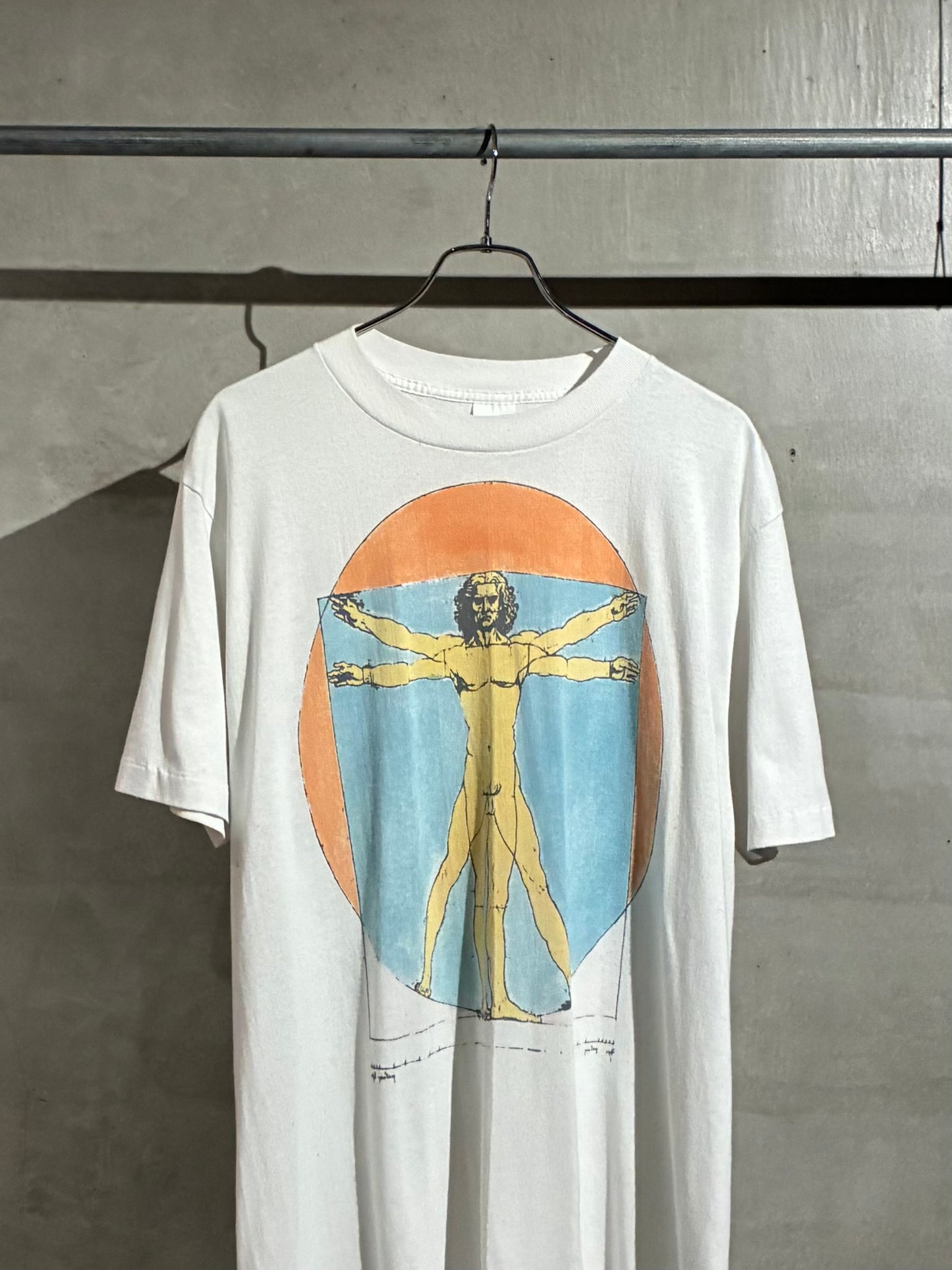80's〜 Leonardo da Vinci art t-shirt