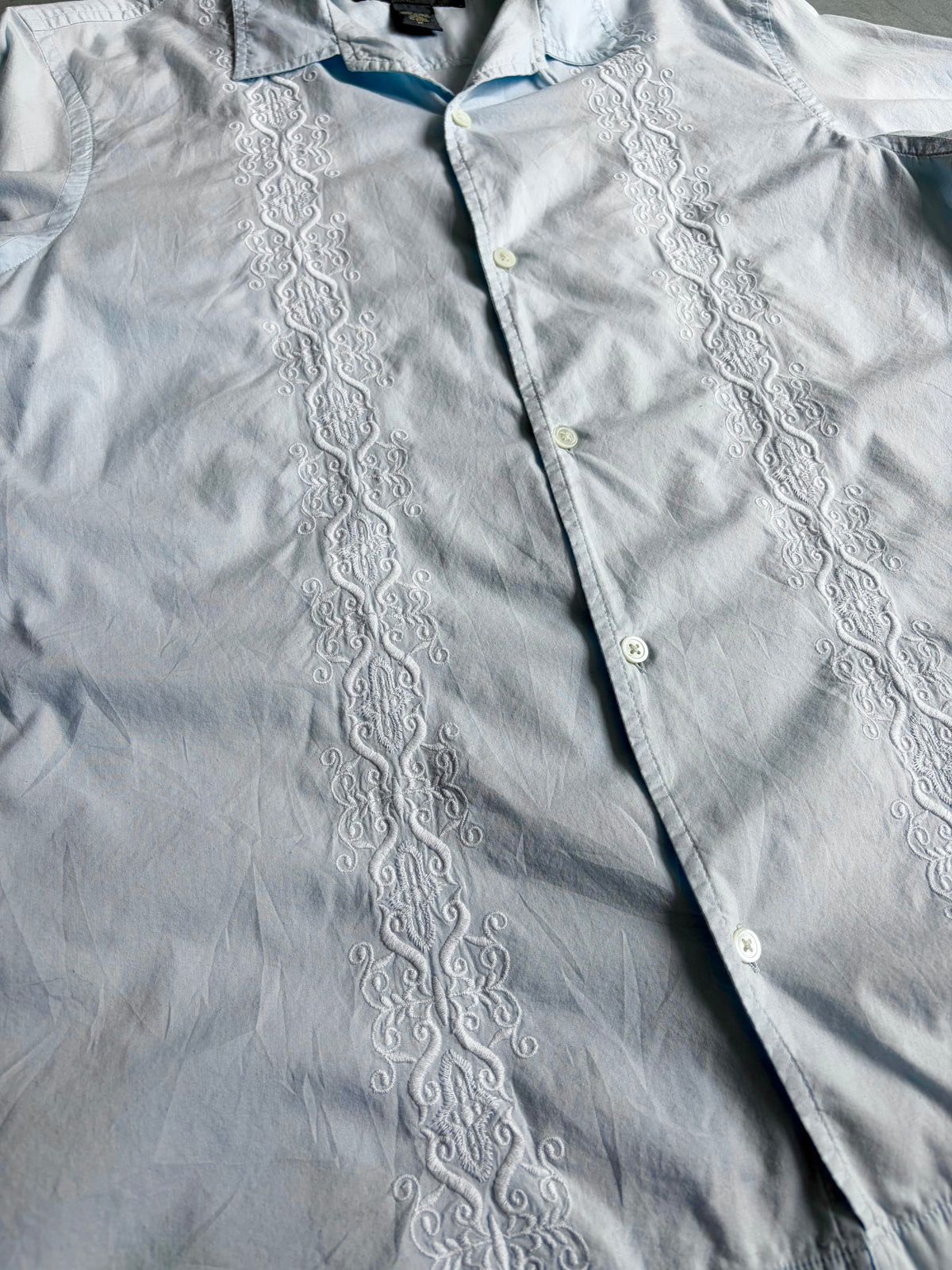 00's BANANA REPUBLIC S/S open collar shirt