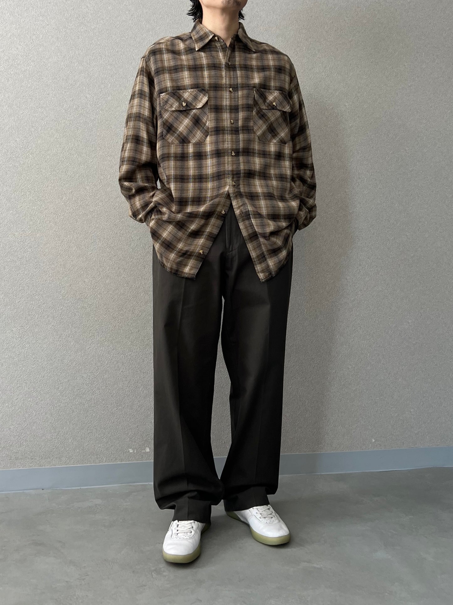 80's NORTHWEST TERRITORY acrylic flannel shirt