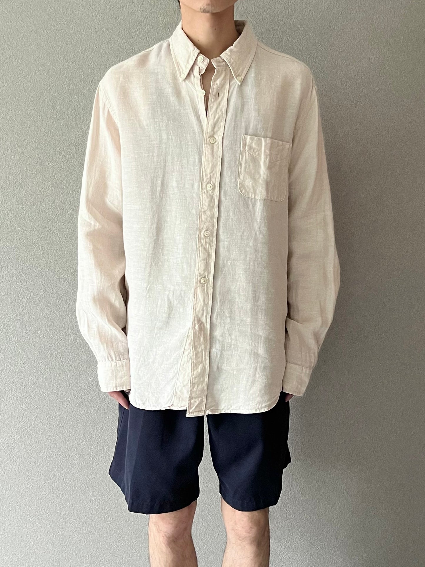 00's Brooks Brothers linen BD shirt