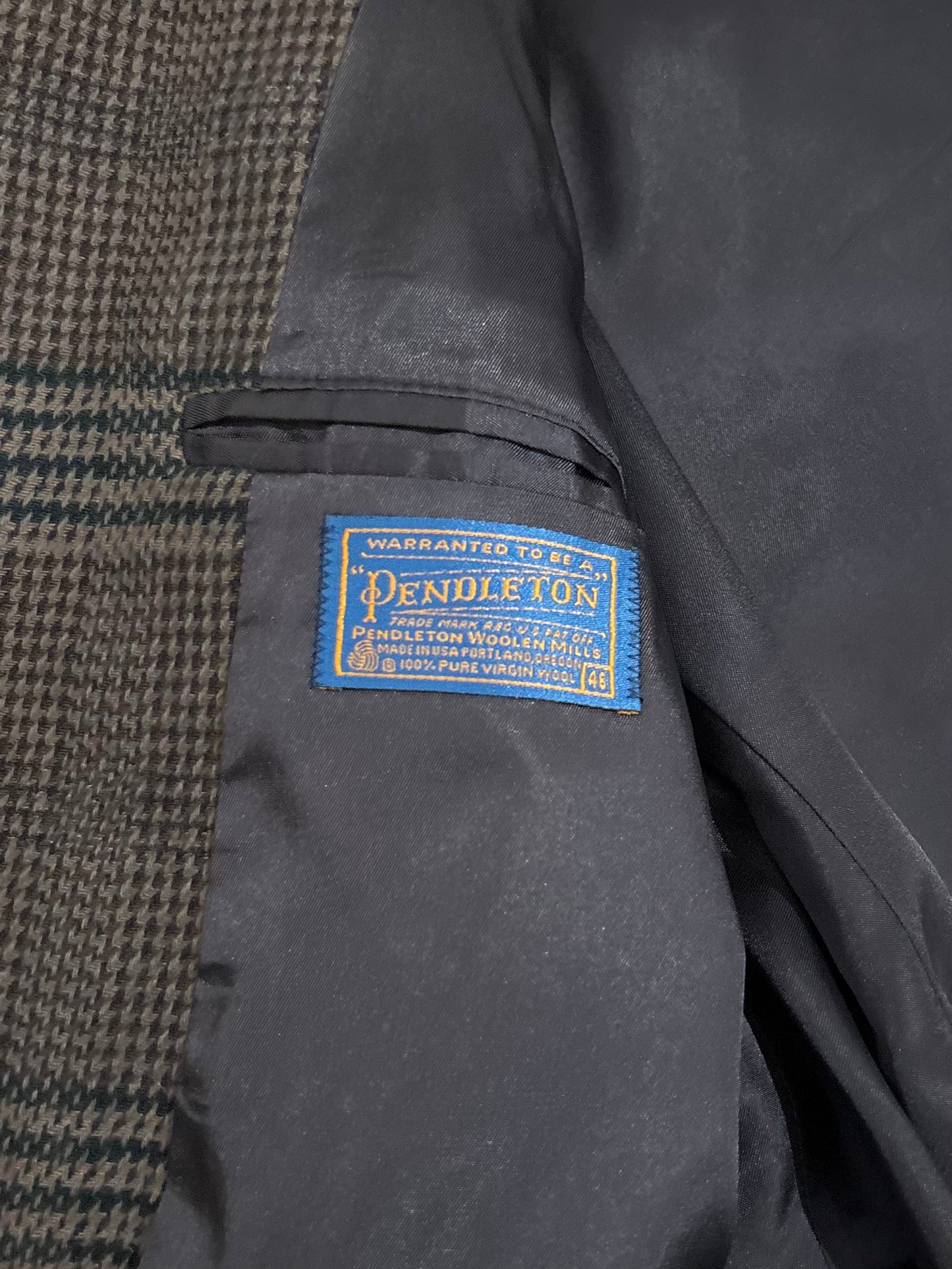 80's PENDLETON wool tailored jacket "Made in USA"