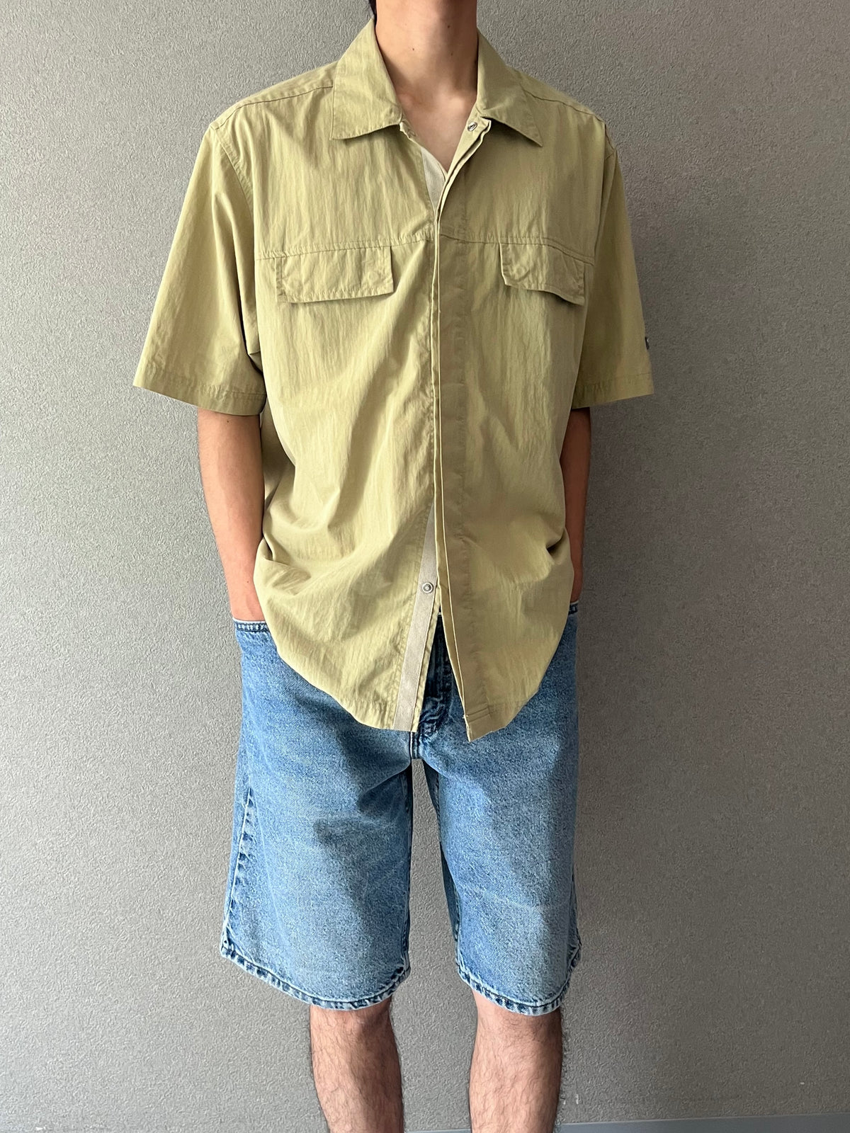 00's Levi's silverTab open collar shirt