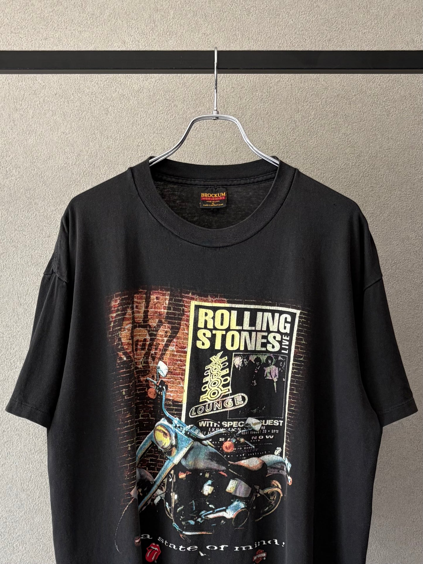90's The Rolling Stones × Harley-Davidson t-shirt "Made in USA"