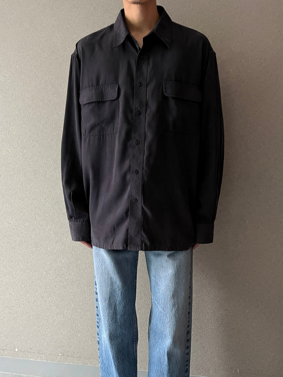 00's ARROW faux suede shirt