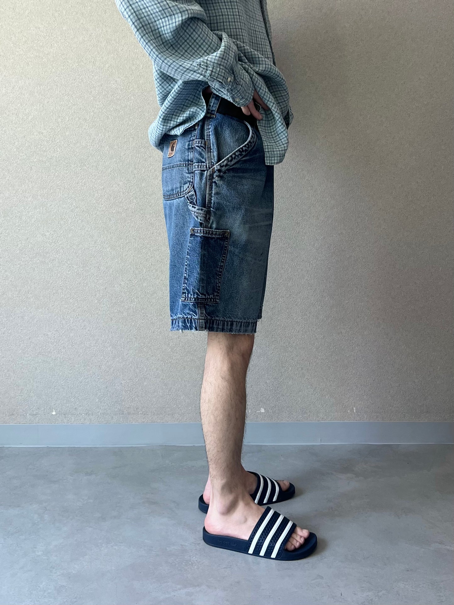 90's carhartt denim painter shorts