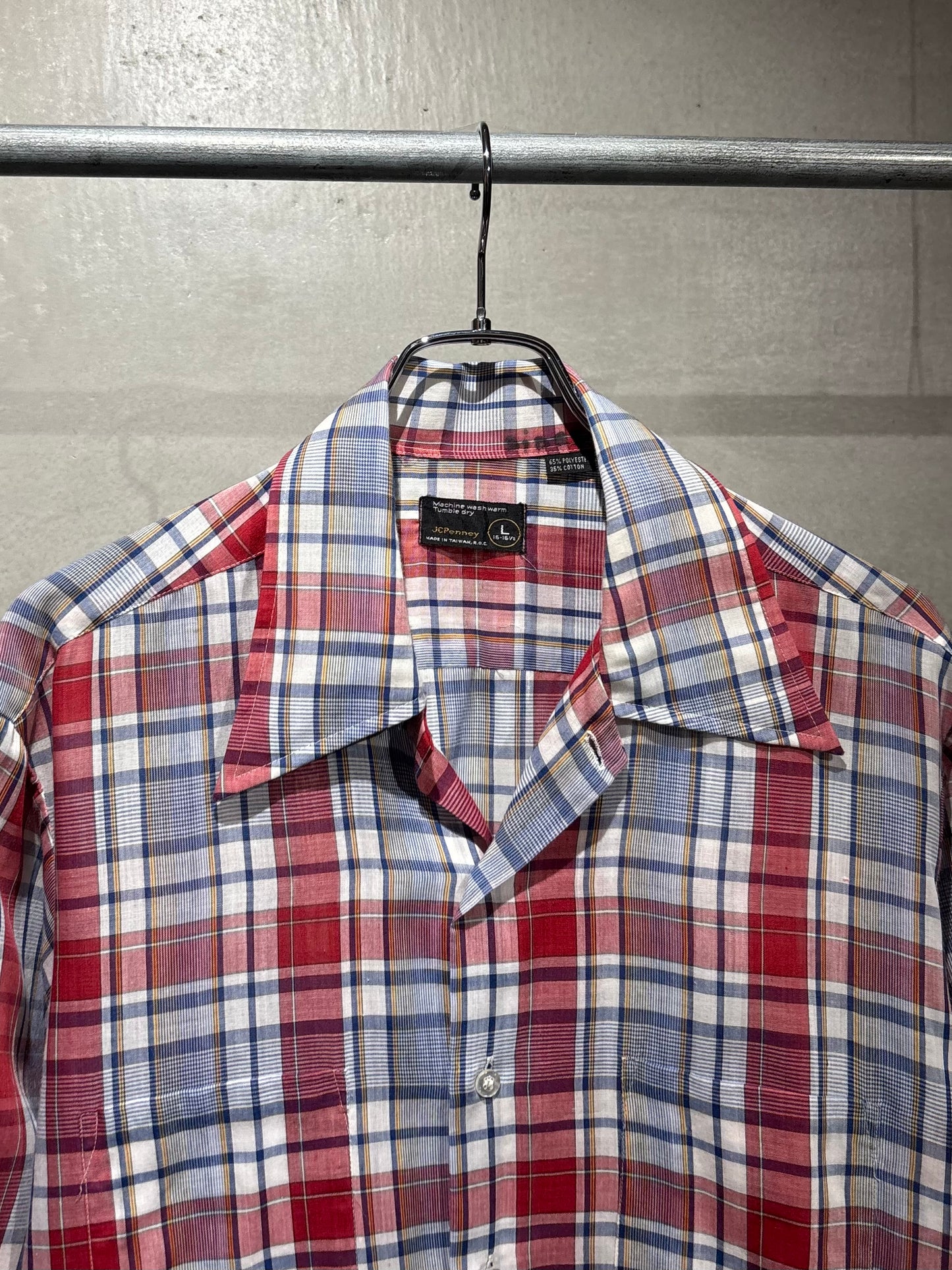 70's JC.Penny open collar shirt