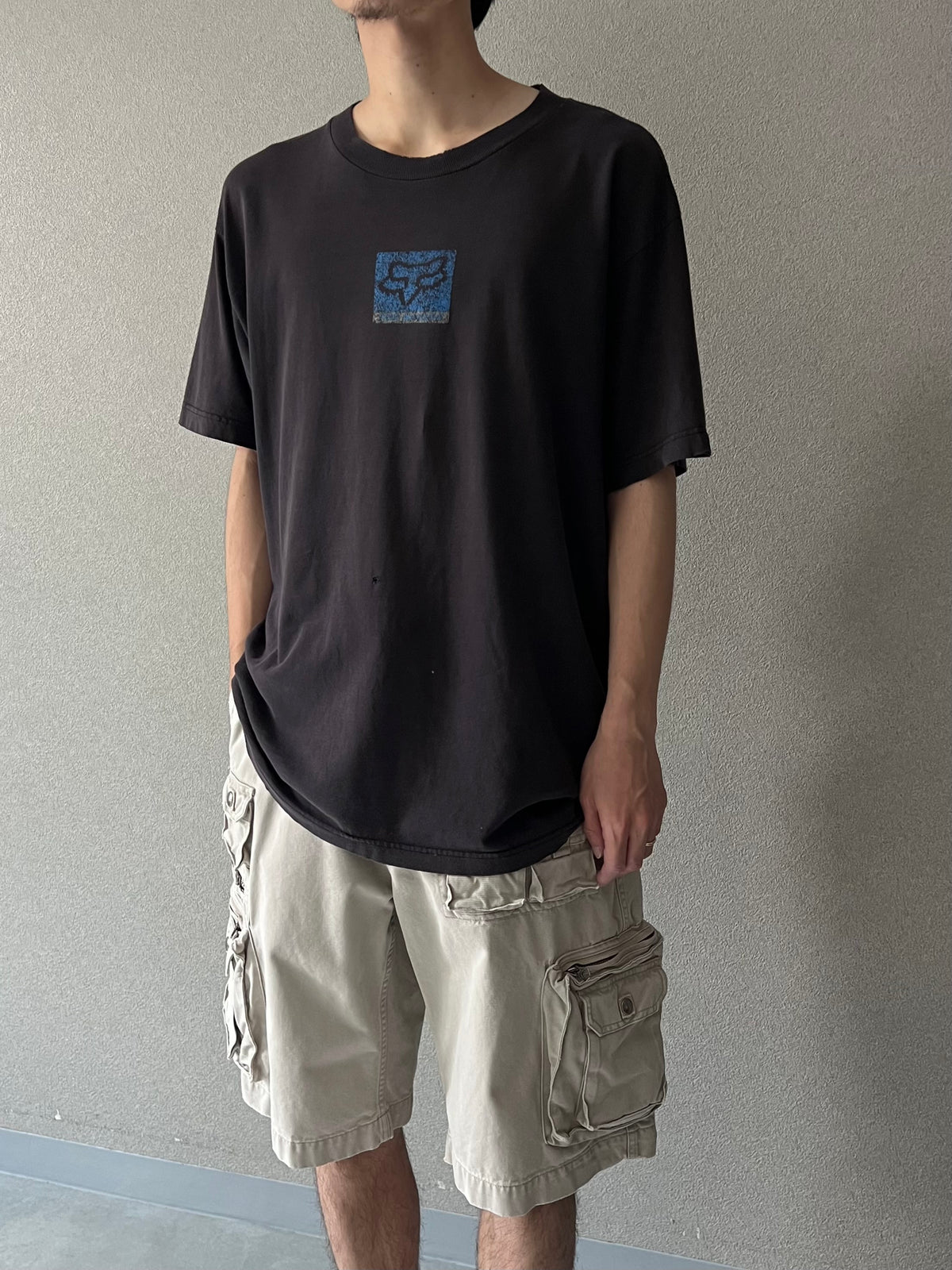 90's〜 FOX RACING printed t-shirt