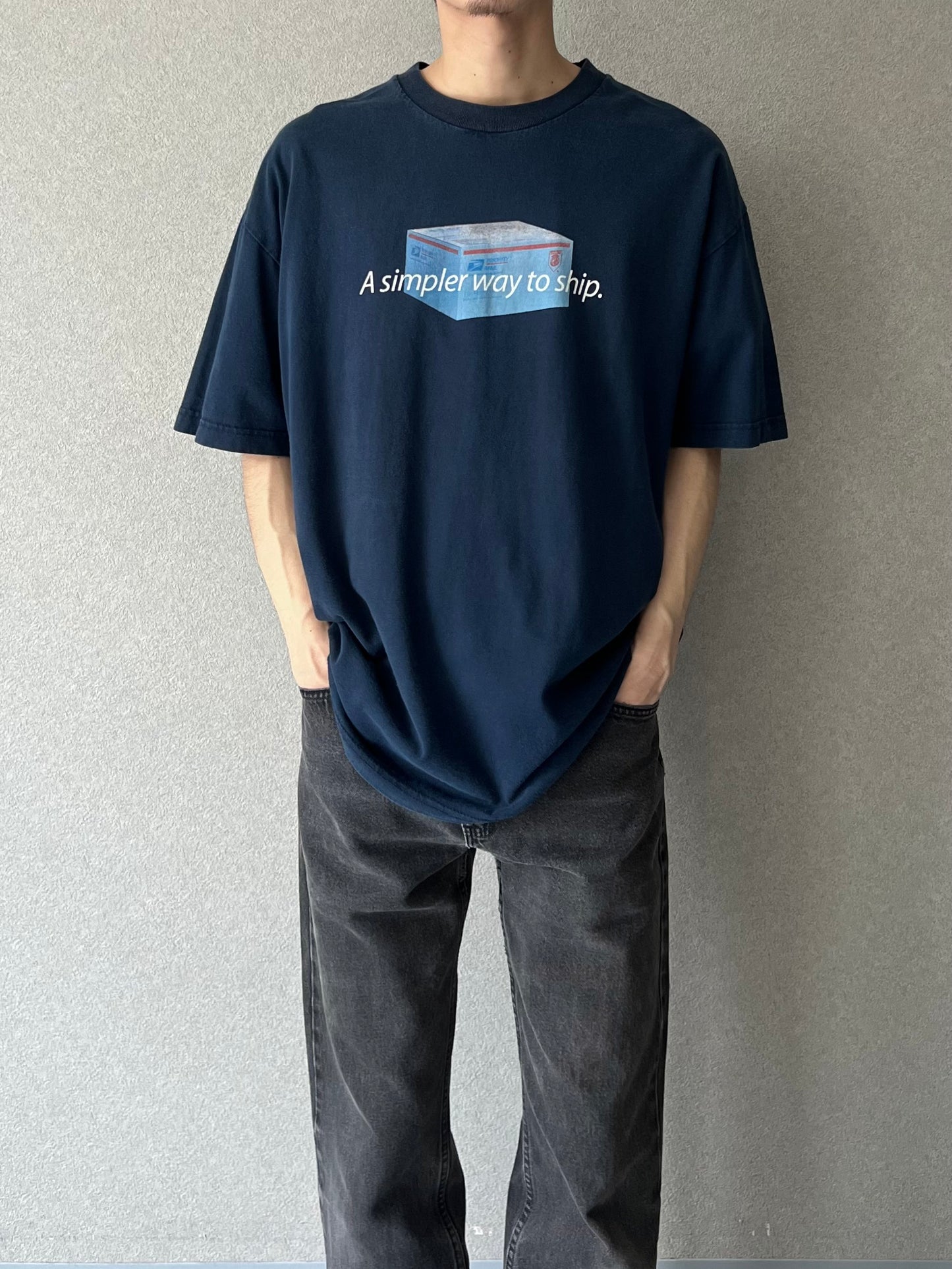 90's USPS printed t-shirt "Made in USA"