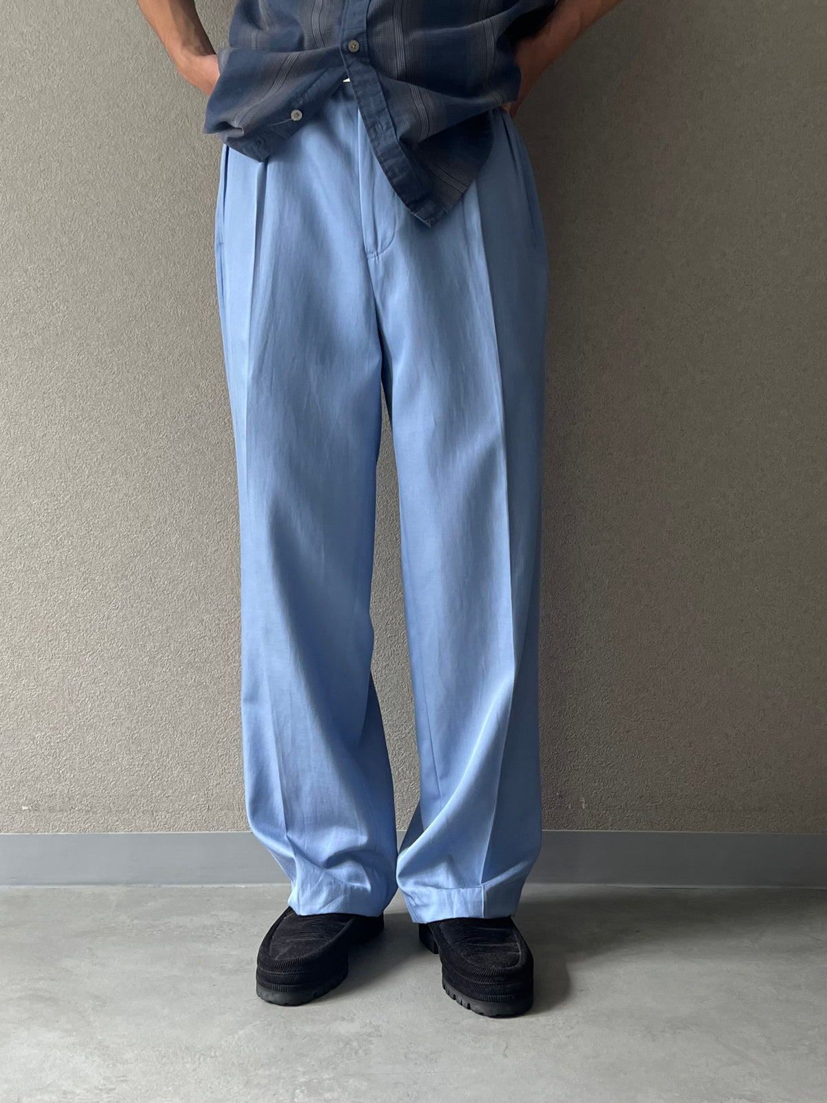 90's Polo Ralph Lauren silk × cotton slacks