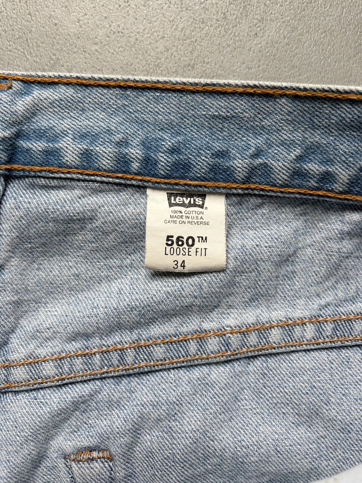 90's Levi' 560 denim shorts "Made in USA"