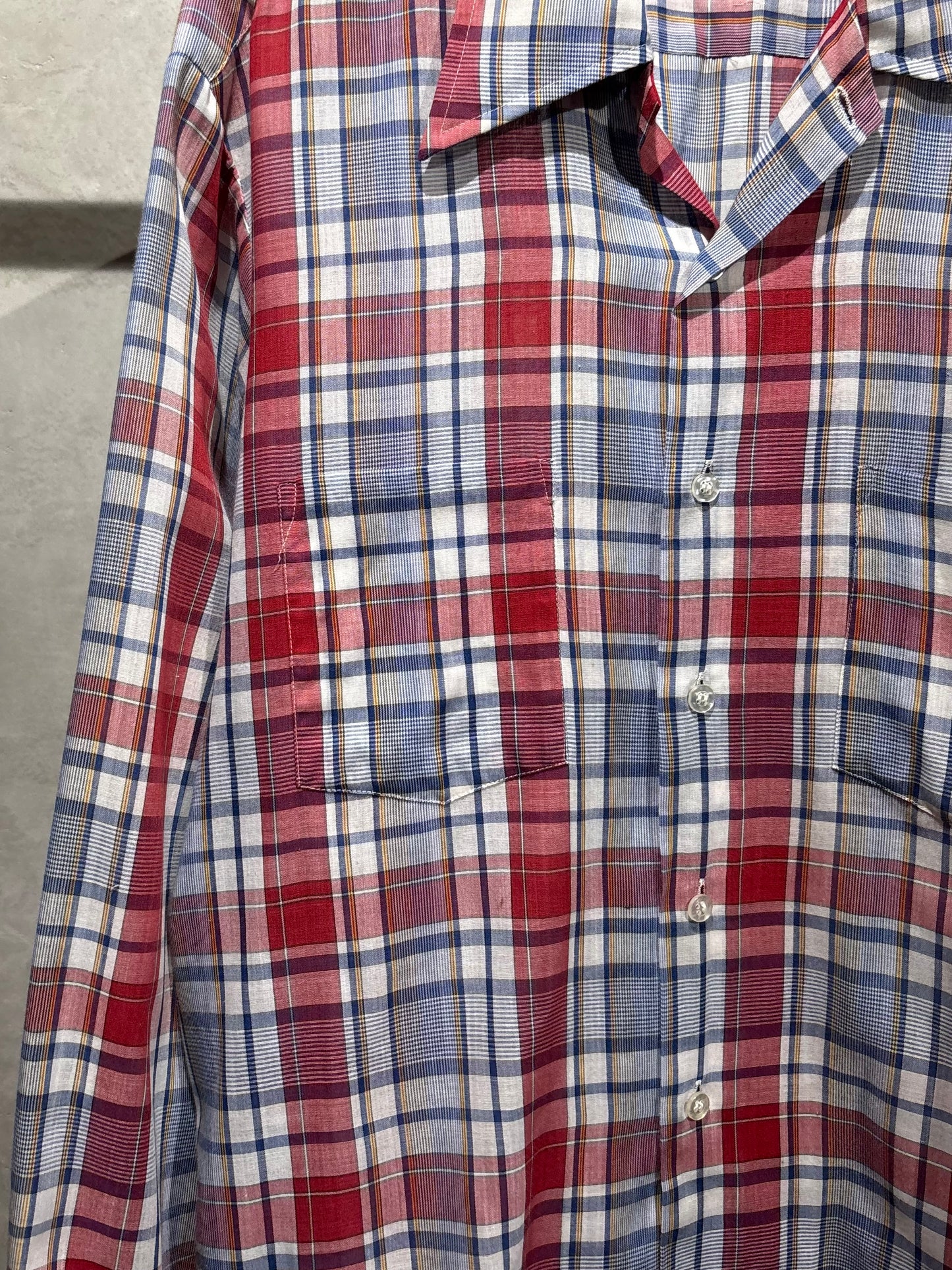 70's JC.Penny open collar shirt