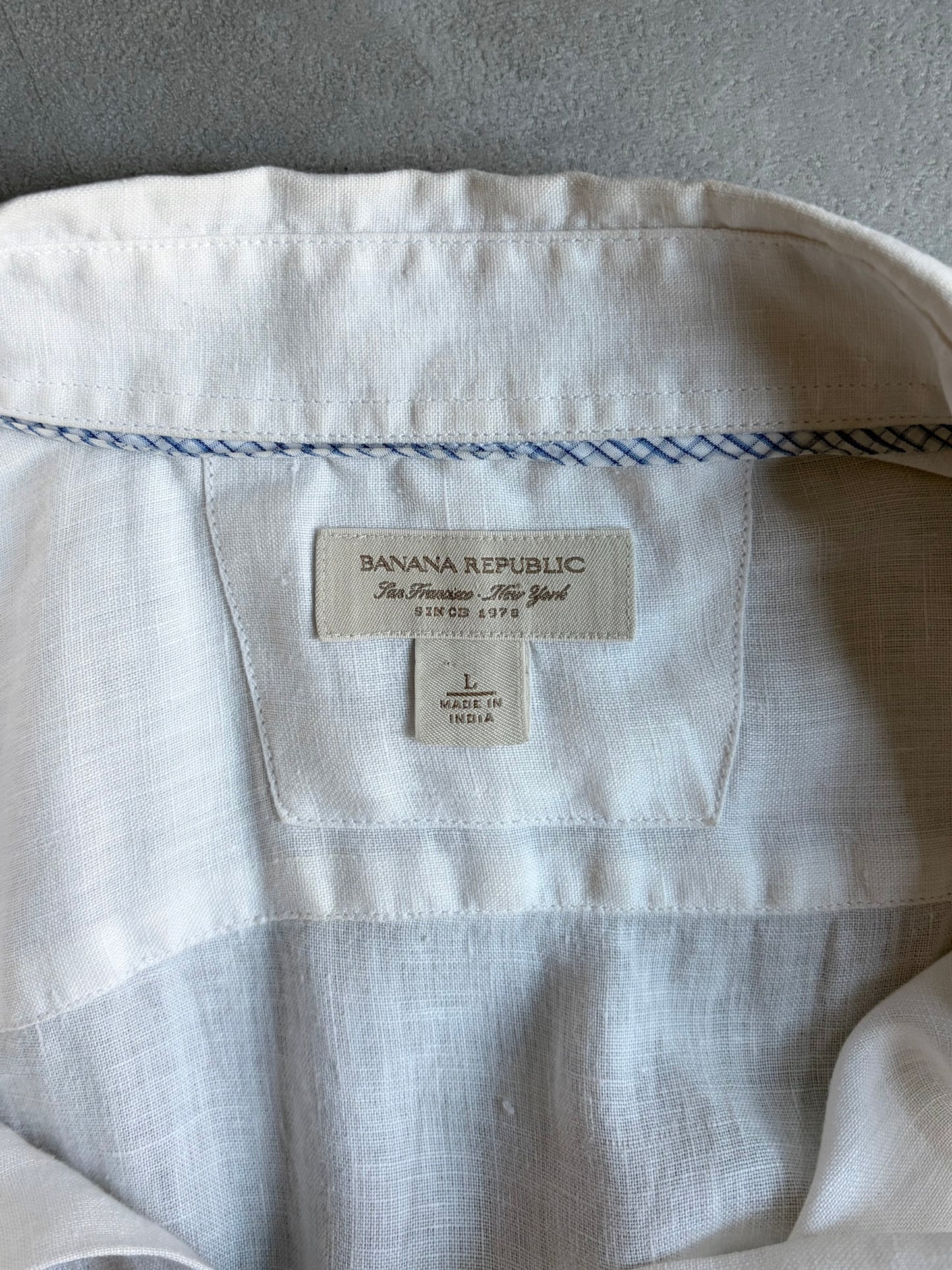 00's BANANA REPUBLIC linen shirt