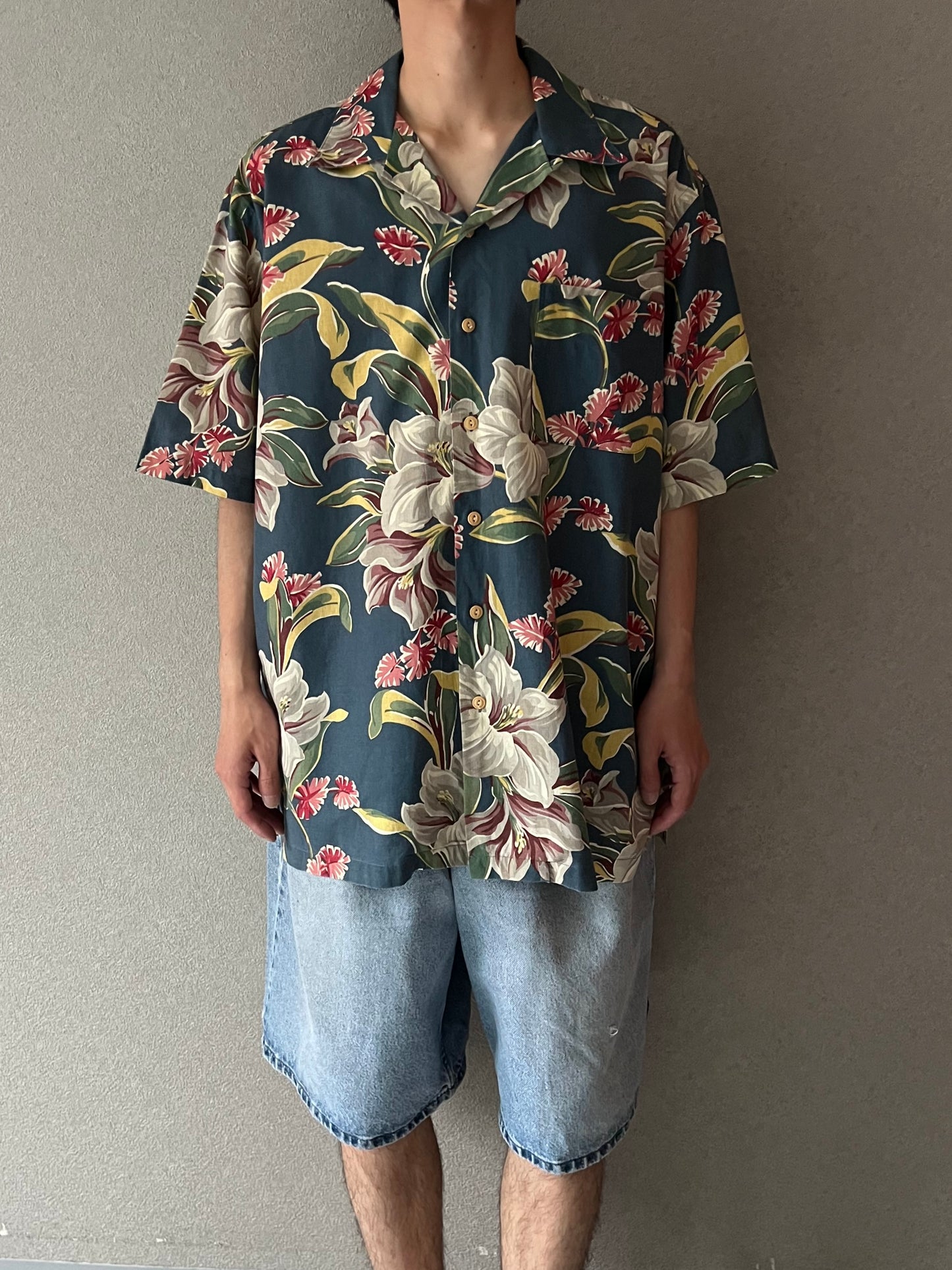 80's〜 Polo Ralph Lauren open collar shirt