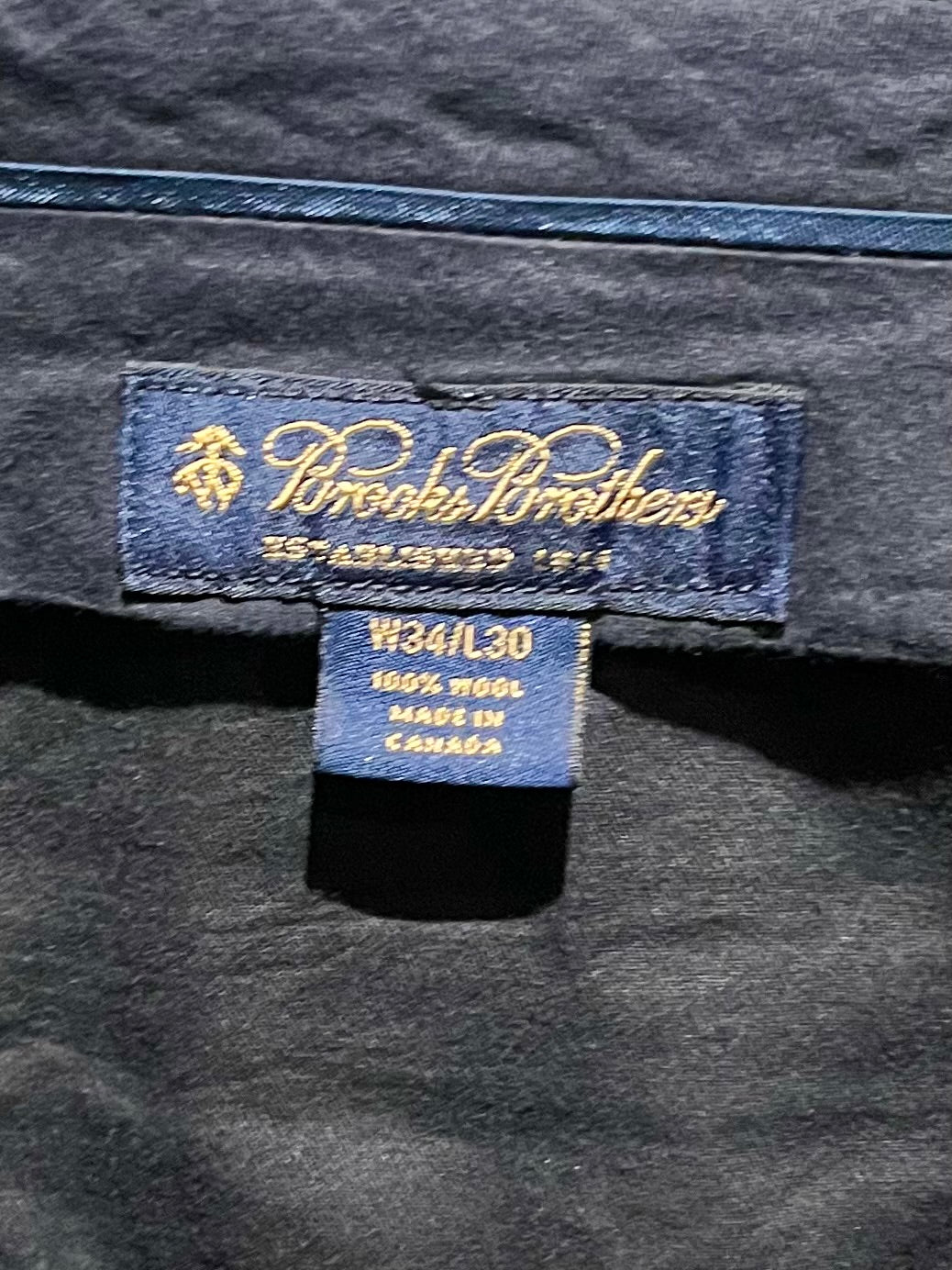 00's Brooks Brothers wool slacks “Made in CANADA”