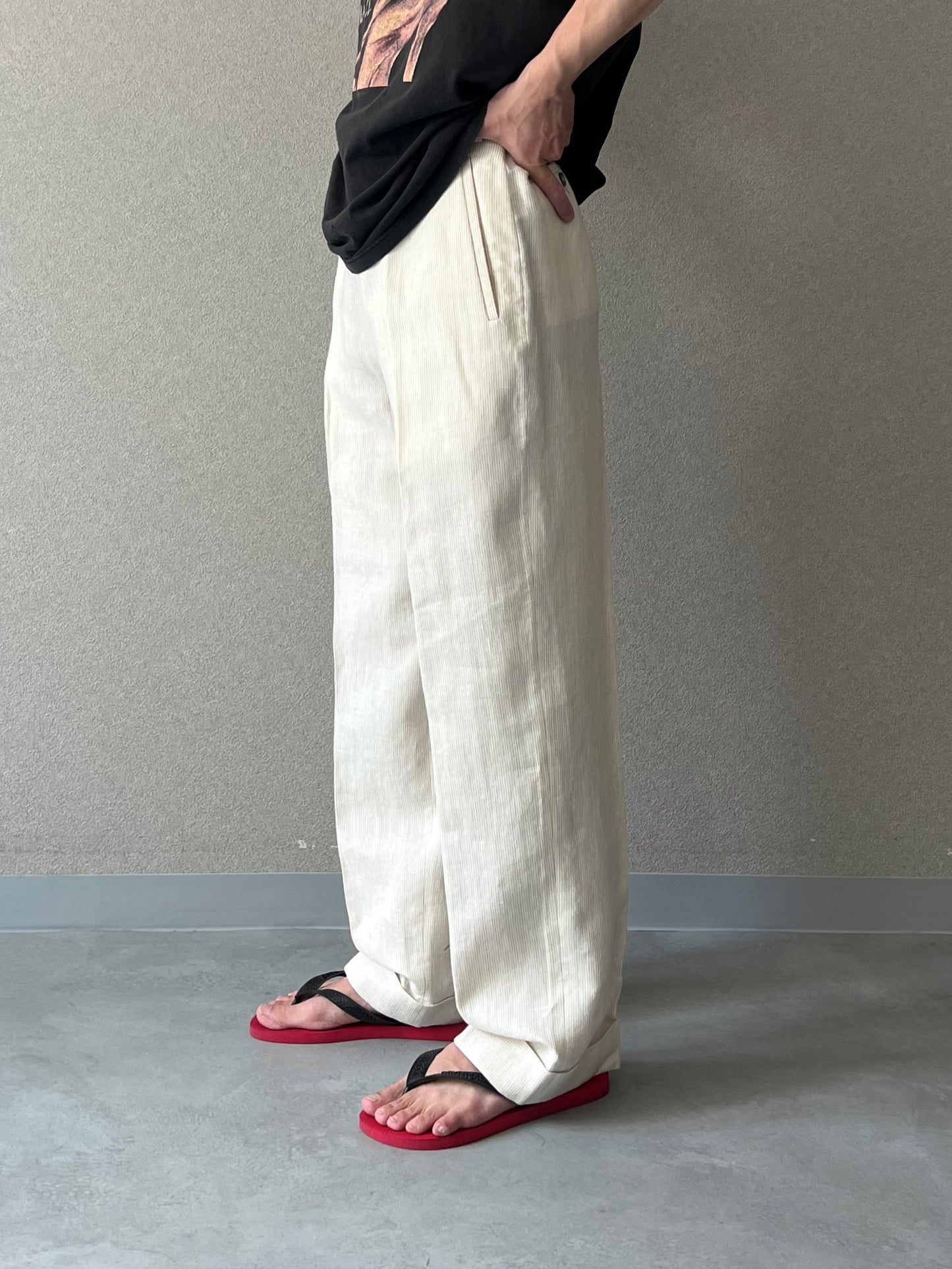 90's zanella linen slacks “Made in ITALY”