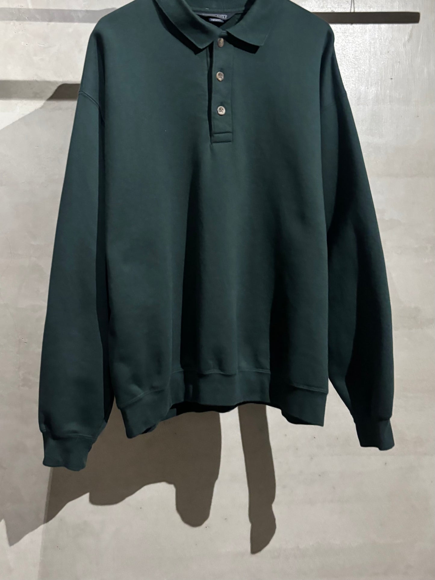 90's LANDS' END sweat polo shirt “Made in USA”