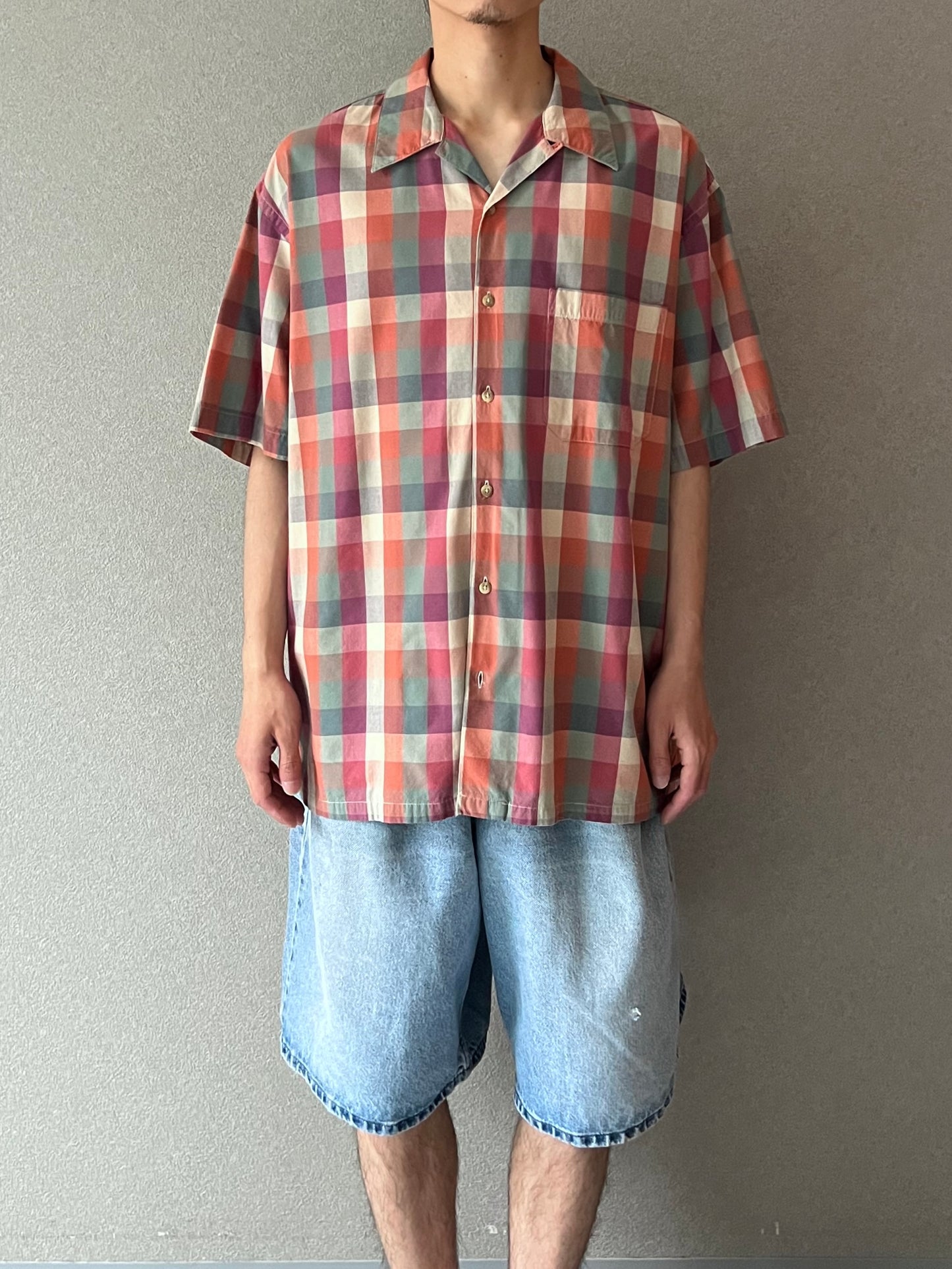 00's PENDLETON open collar shirt