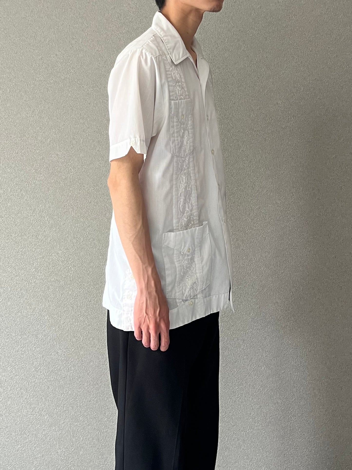 80's ROMANI S/S guayabera shirt