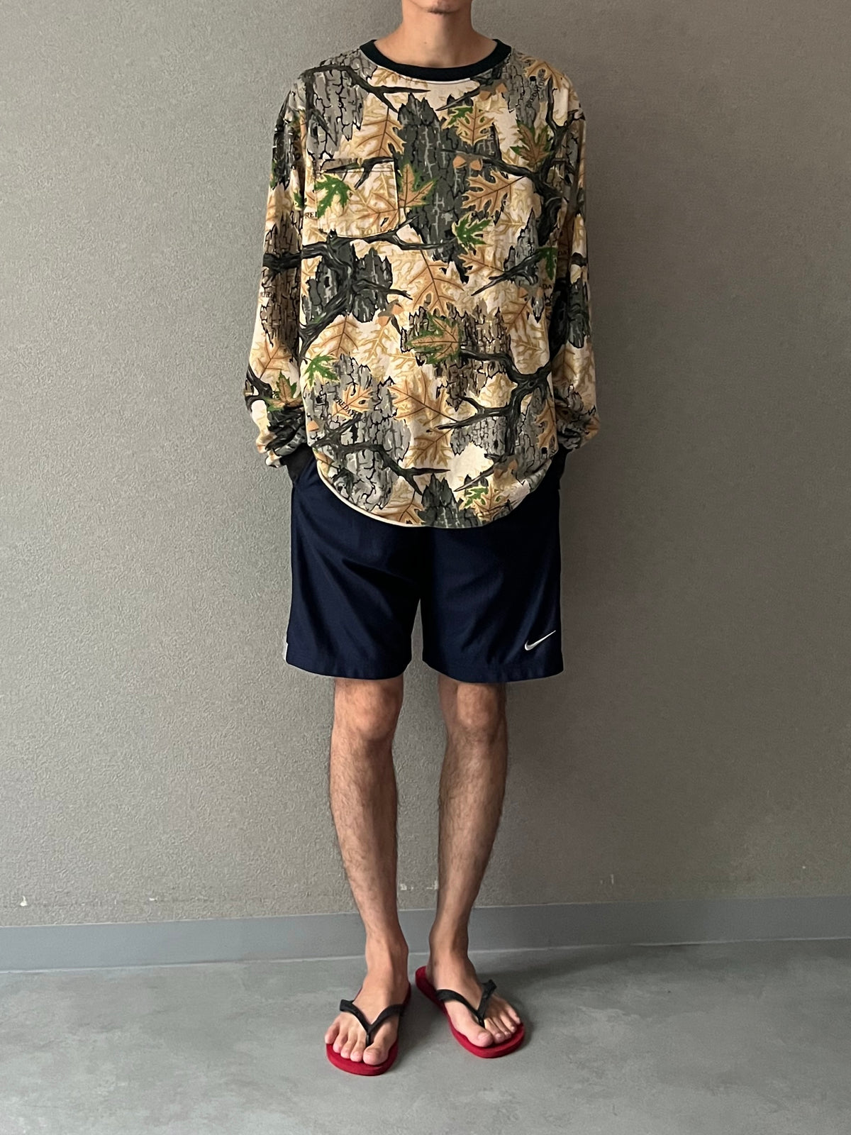 90's PREDATOR CAMOUFLAGE L/S t-shirt “Made in USA”