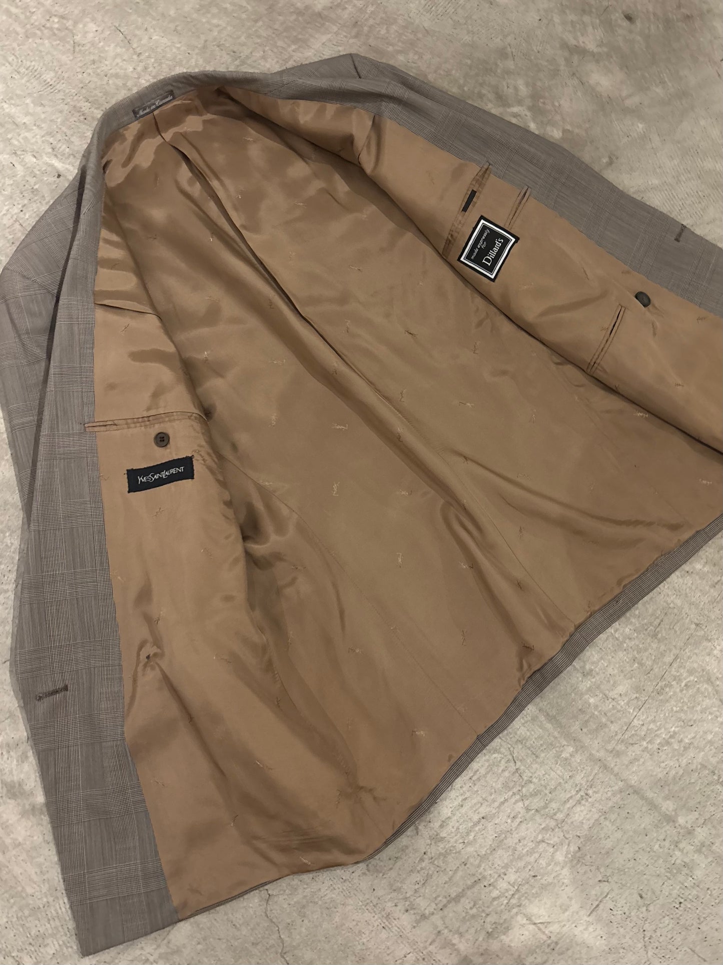 80's Yves Saint Laurent × Dillard's tailored jacket “Made in CANADA”