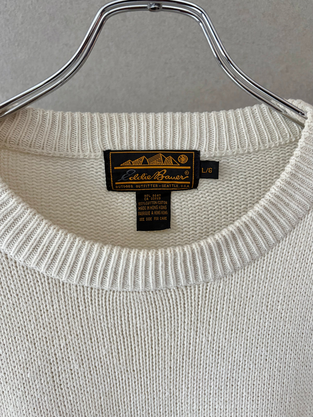 80's Eddie Bauer cotton knit sweater