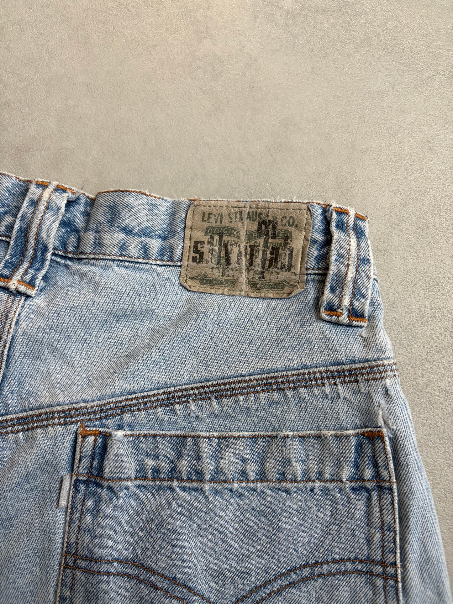 90's Levi's silverTab denim painter shorts