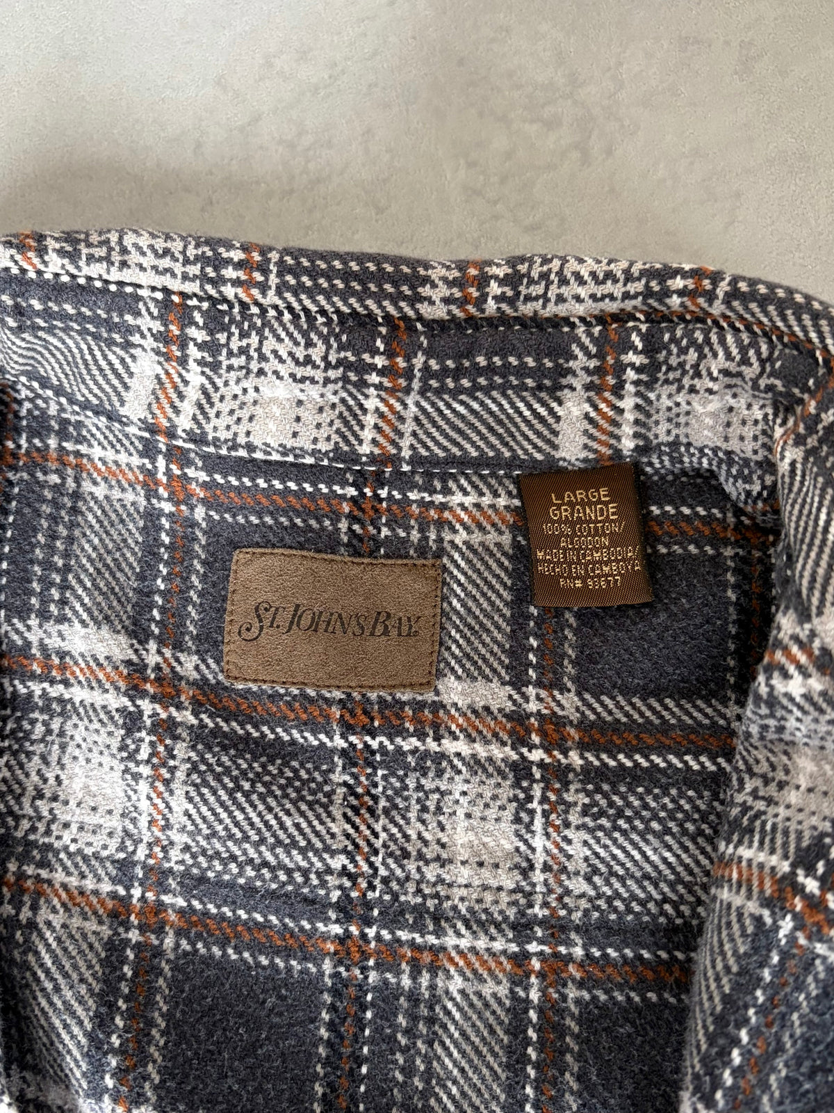 00's ST.JOHN'S BAY flannel shirt