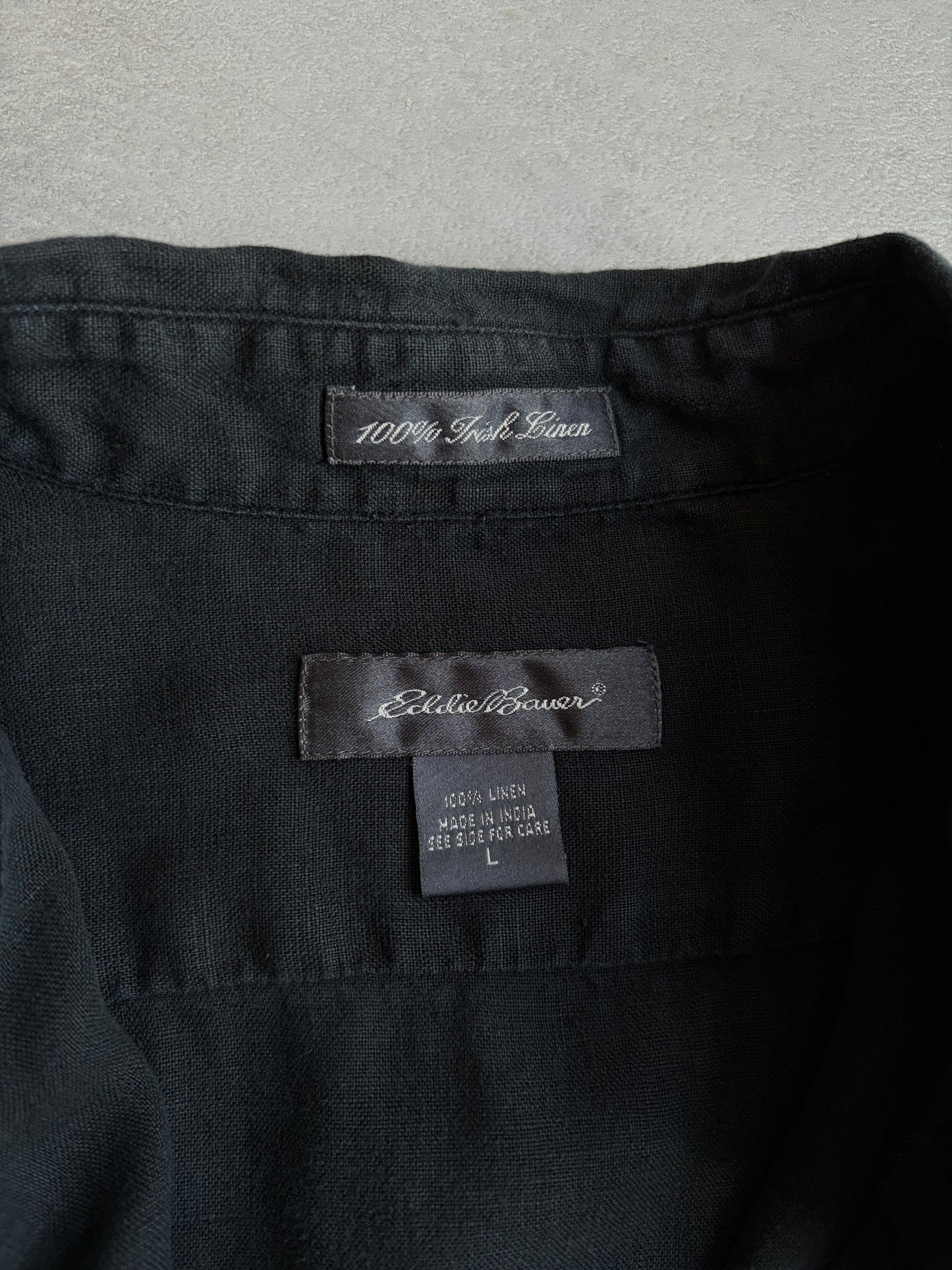 00's Eddie Bauer S/S linen shirt