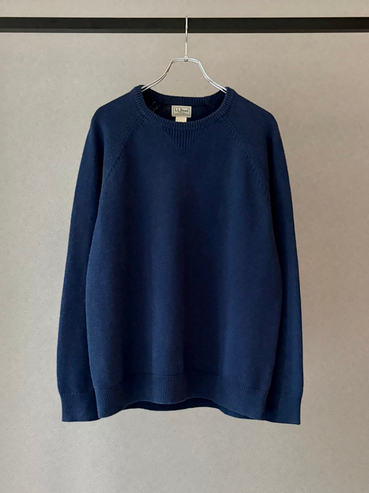 00's L.L.Bean cashmere blend cotton knit sweater