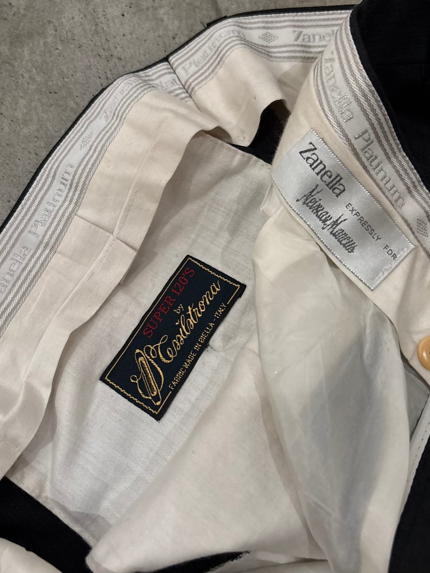 90's zanella × Neiman Marcus wool slacks “Made in ITALY”