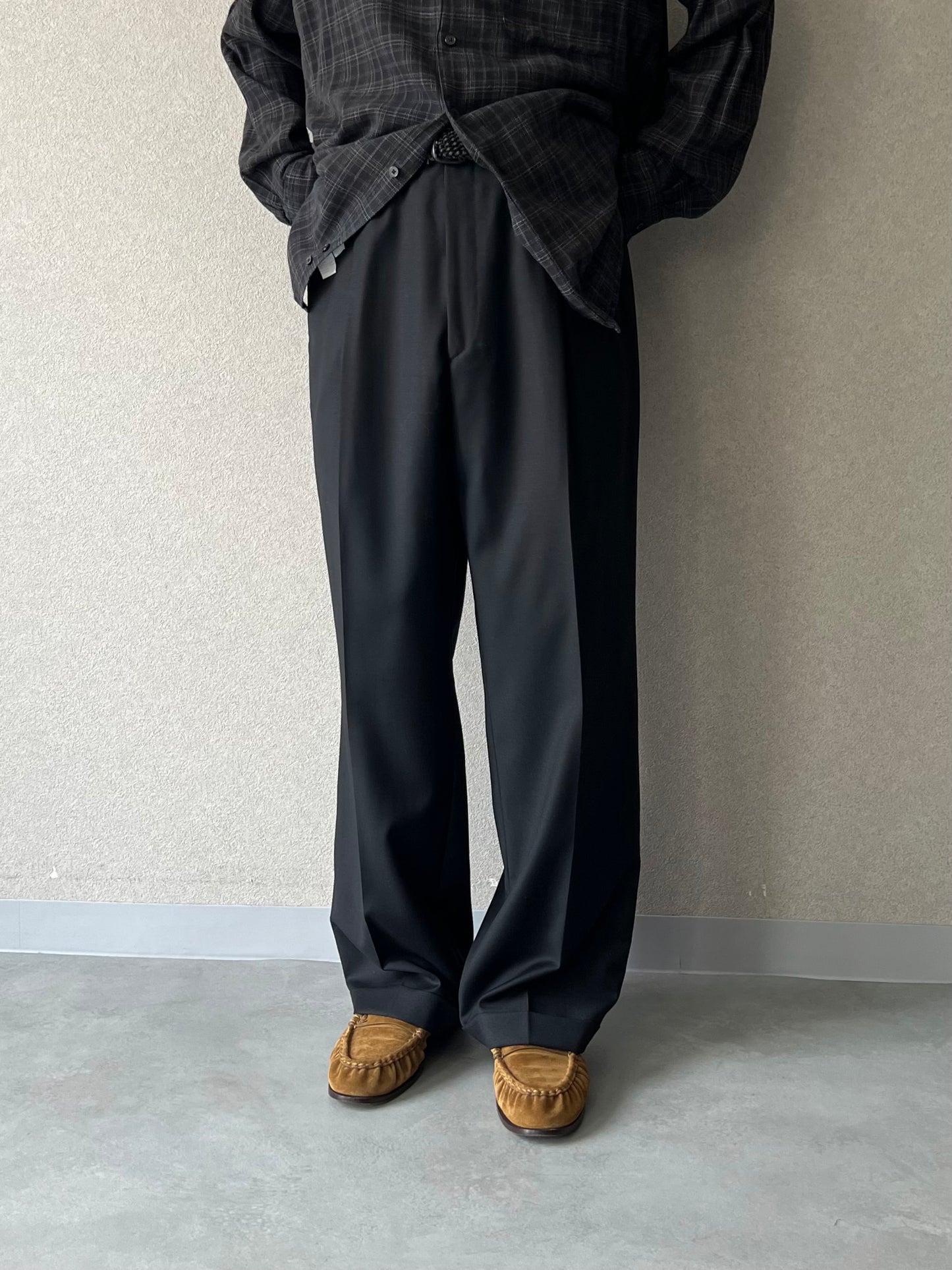 90's ENZO TOVARE wool slacks “Made in ITALY”