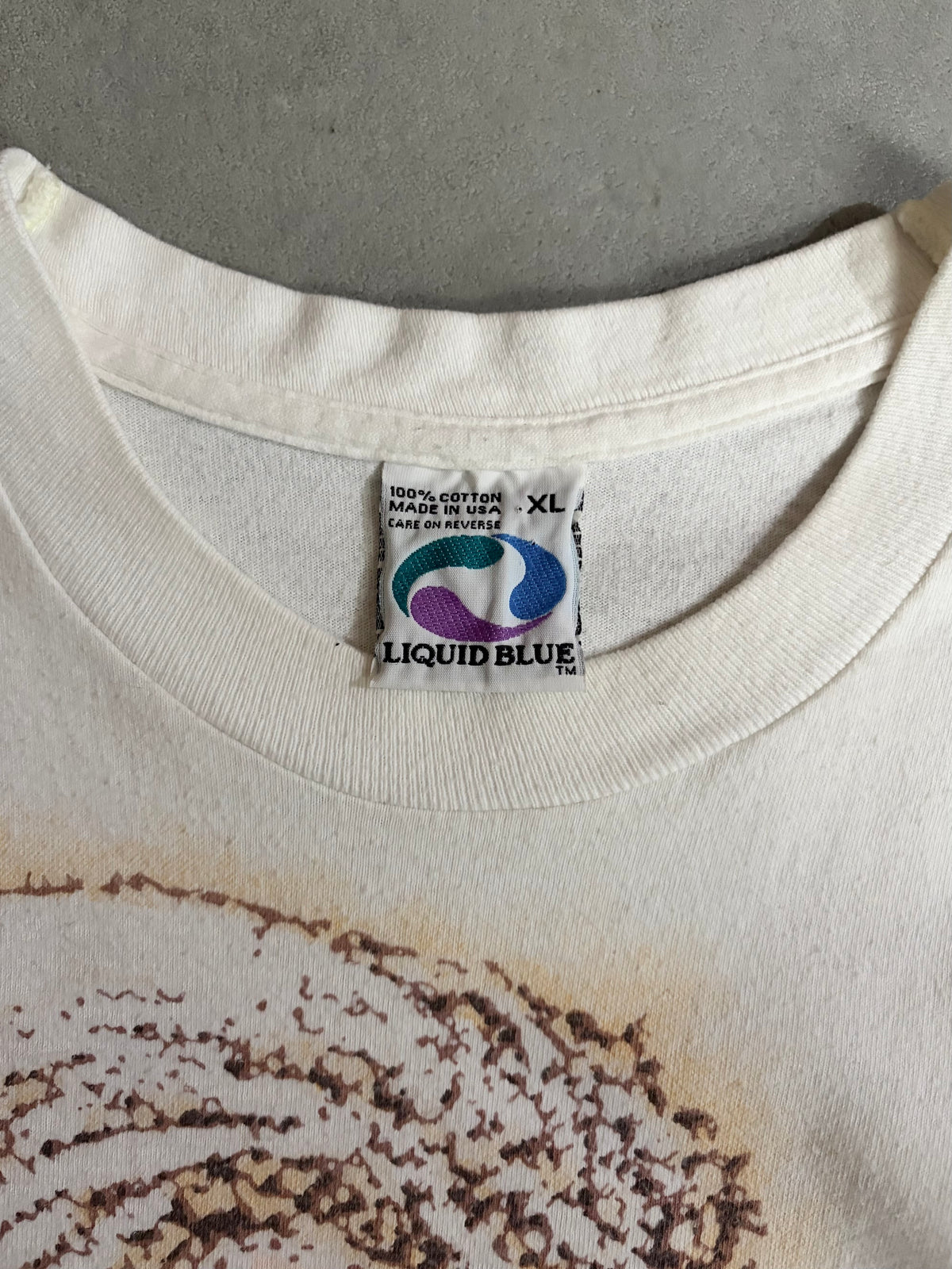 90's JERRY GARCIA x LIQUID BLUE t-shirt “Made in USA”