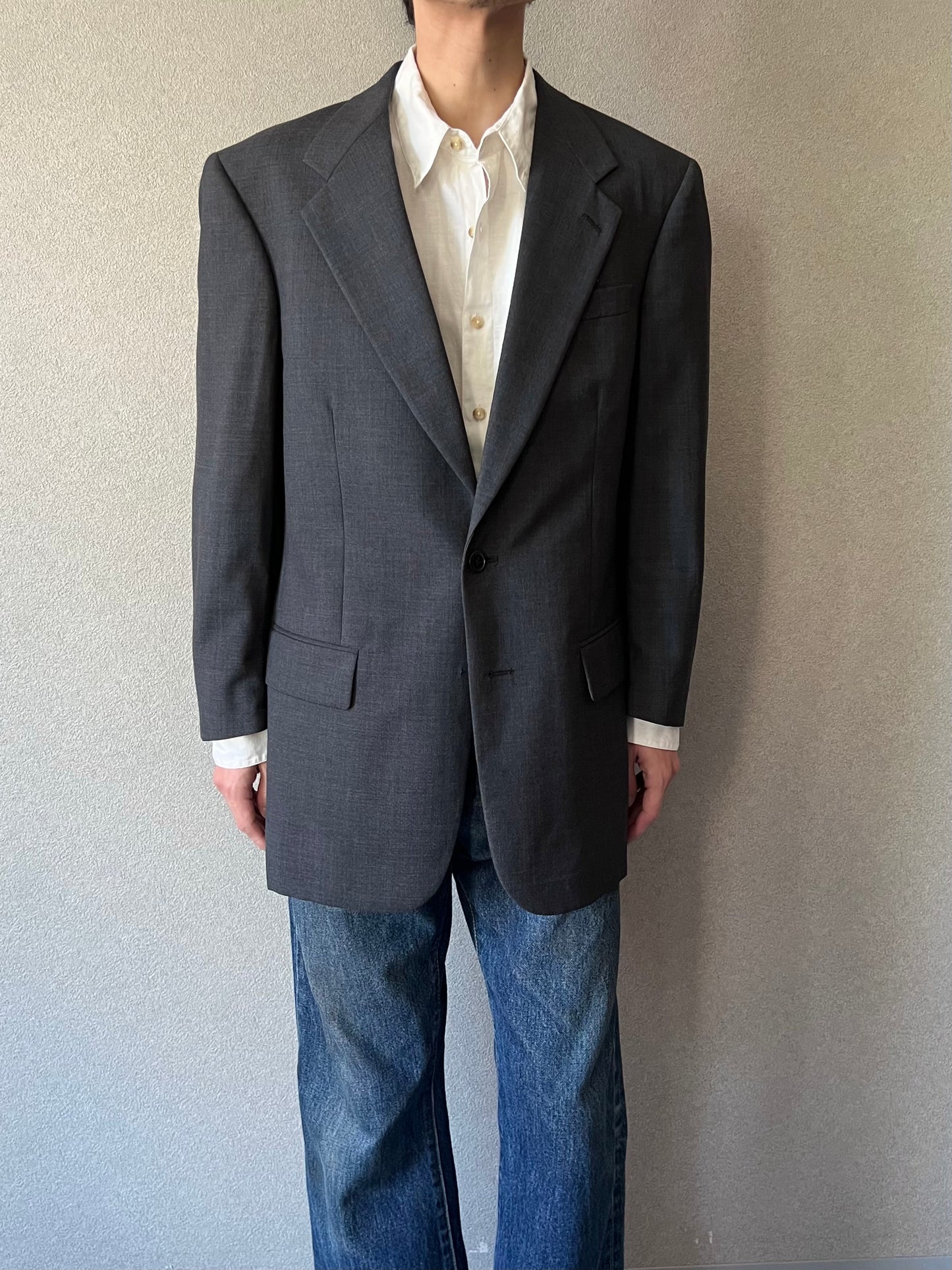 80's Burberrys' wool tailored jacket "Made in USA"