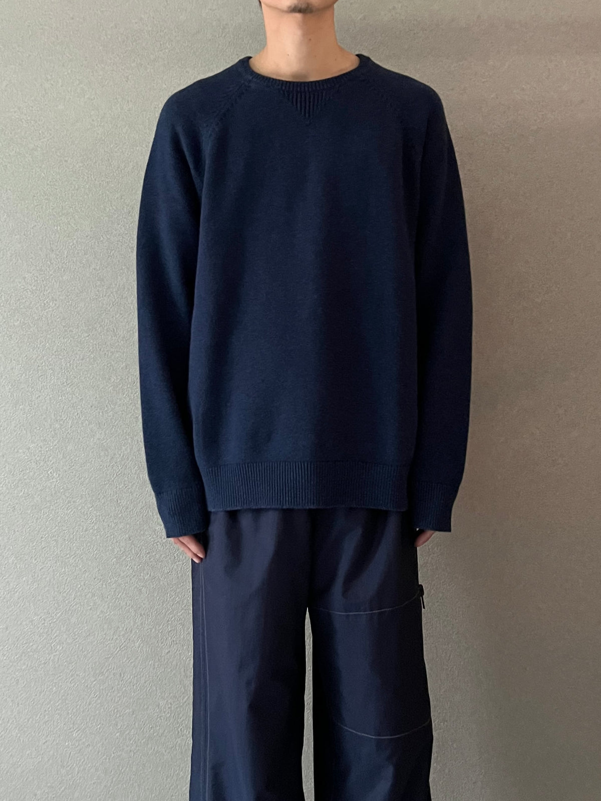 00's L.L.Bean cashmere blend cotton knit sweater