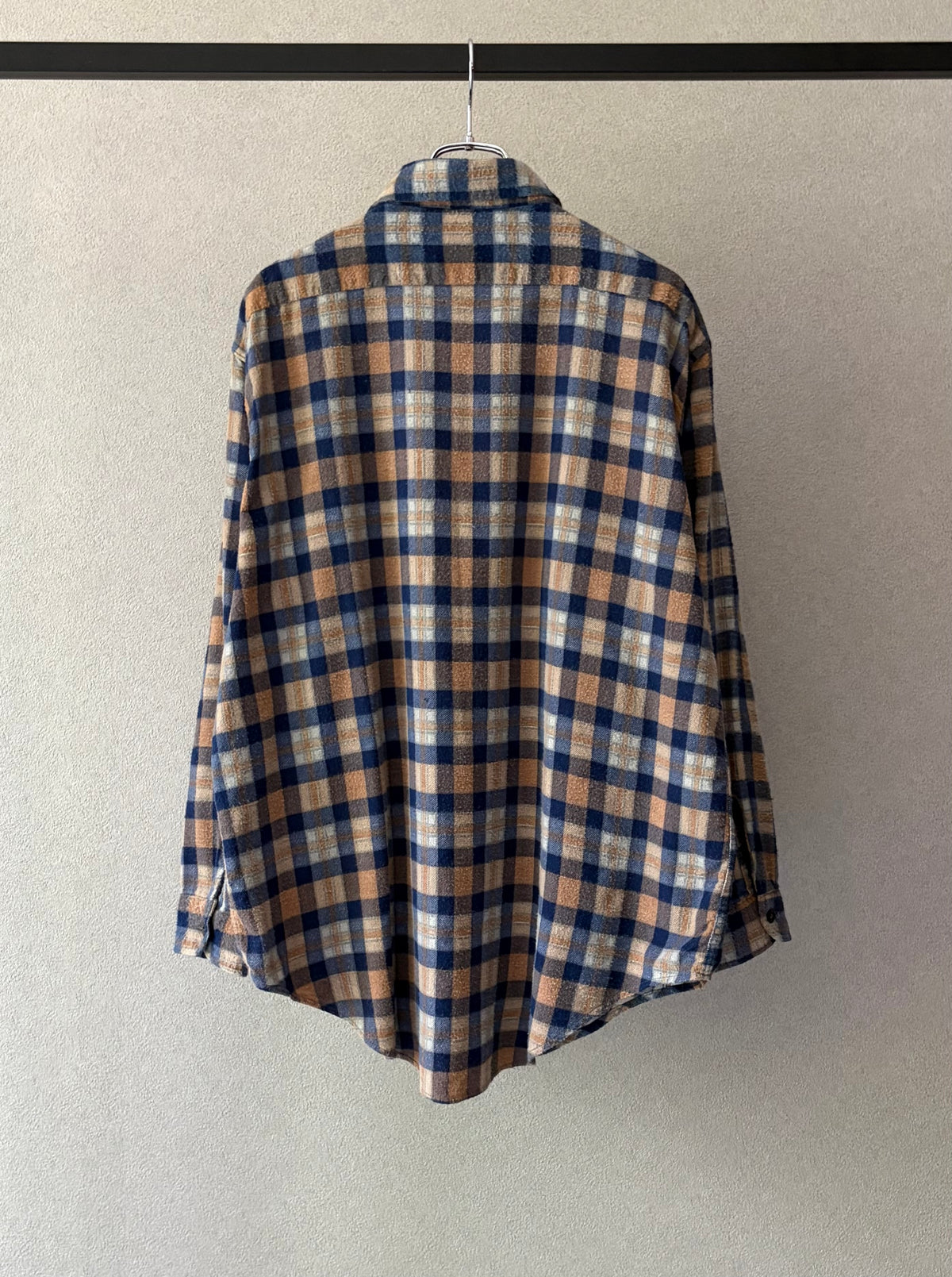 70's BIG MAC printed flannel shirt