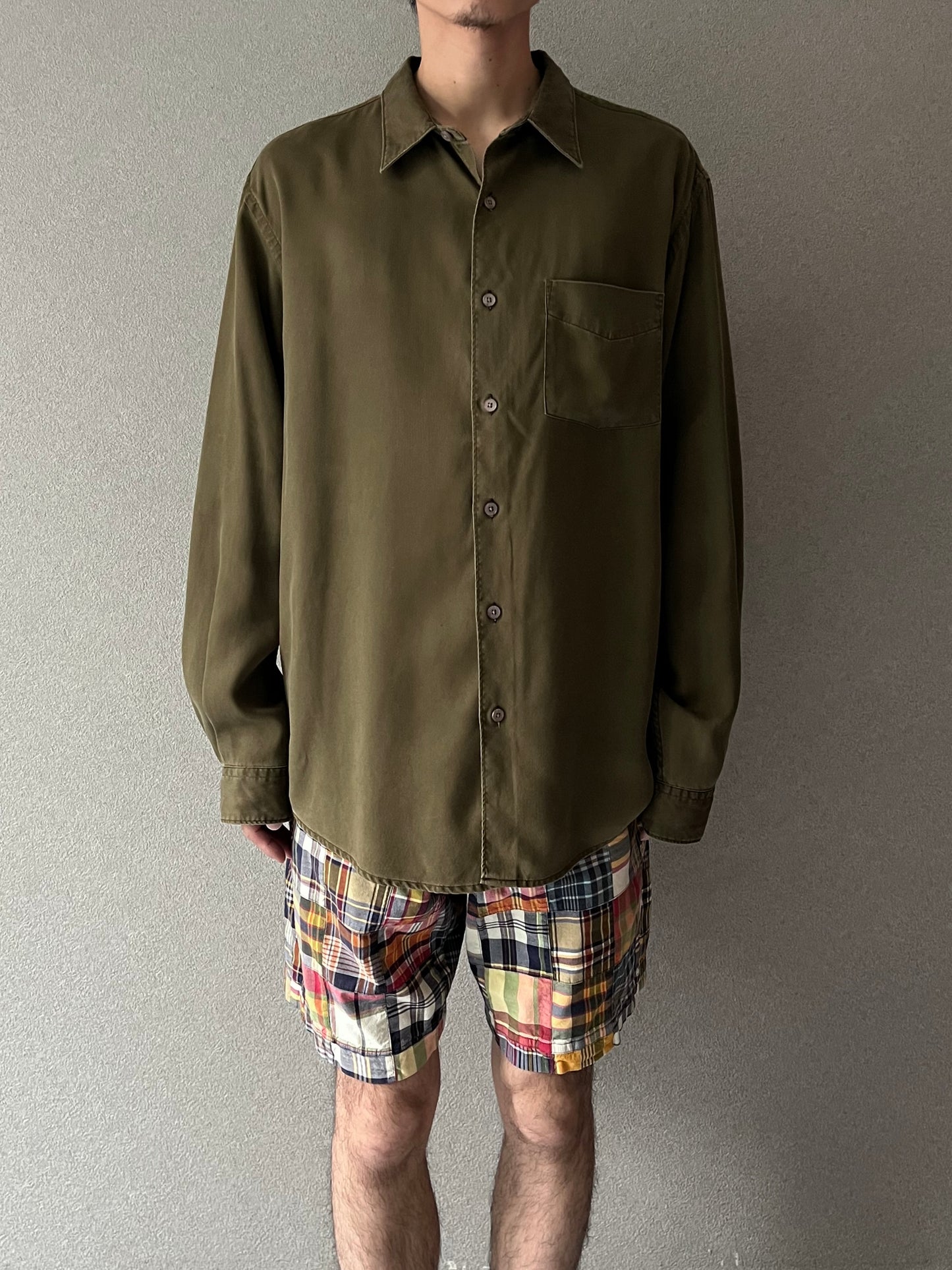 90's PERRY ELLIS pique shirt