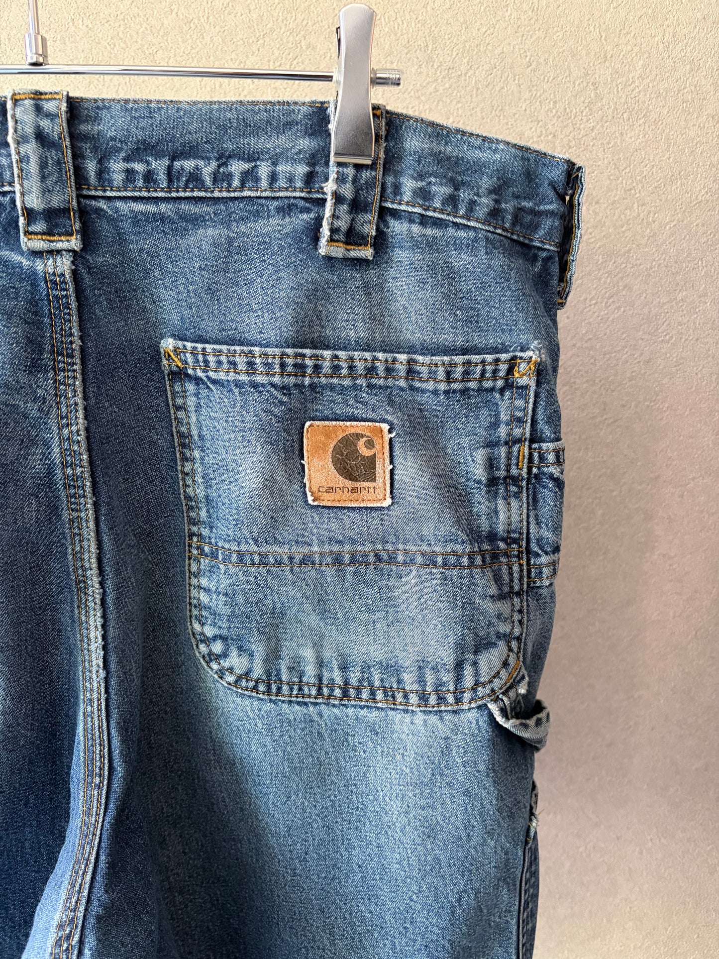 90's carhartt denim painter shorts