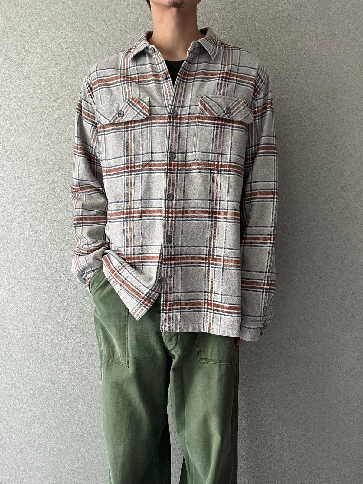 00's patagonia flannel shirt