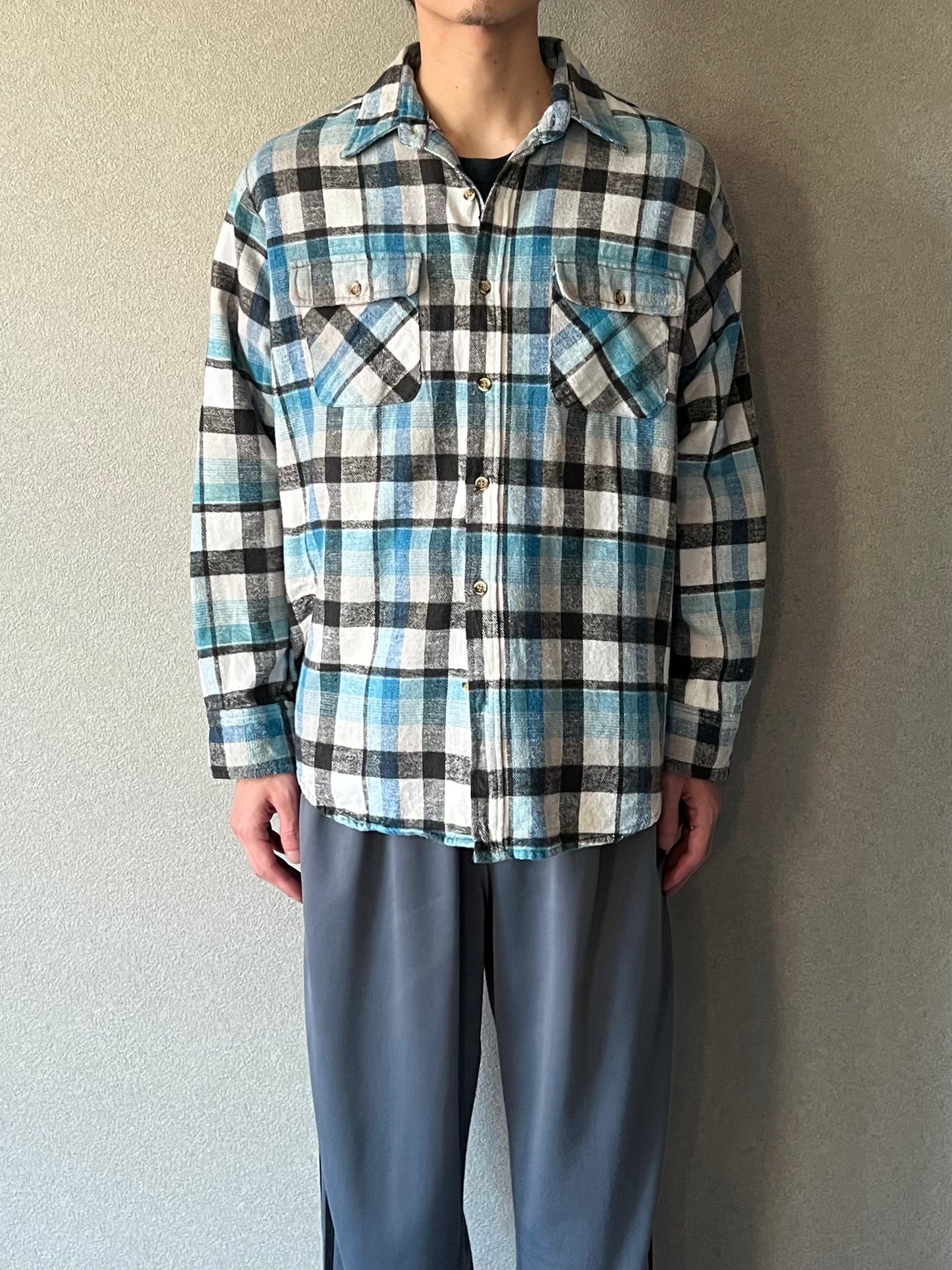 80's BIG YANK flannel shirt