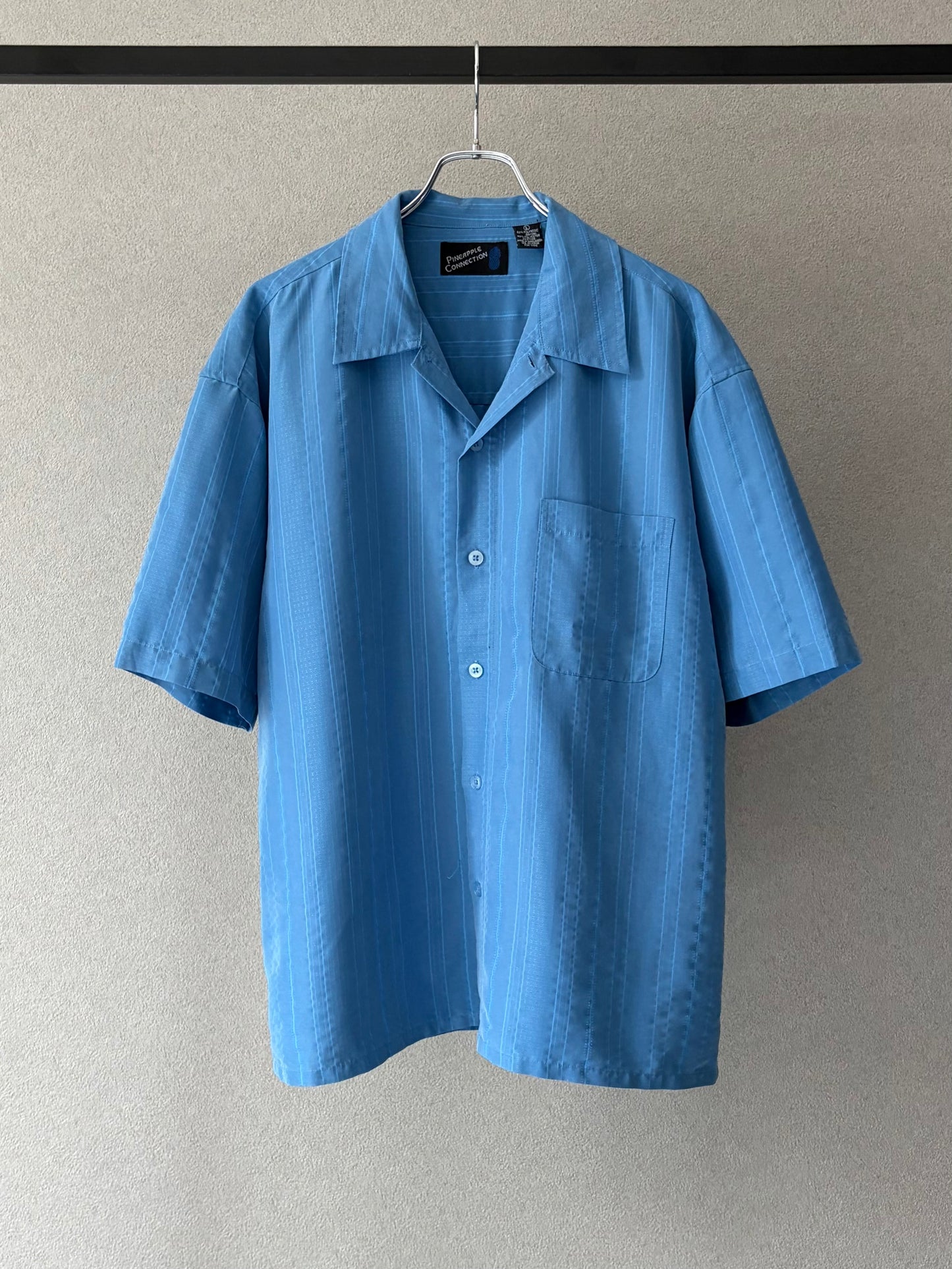 00's Pineapple Connection open collar shirt