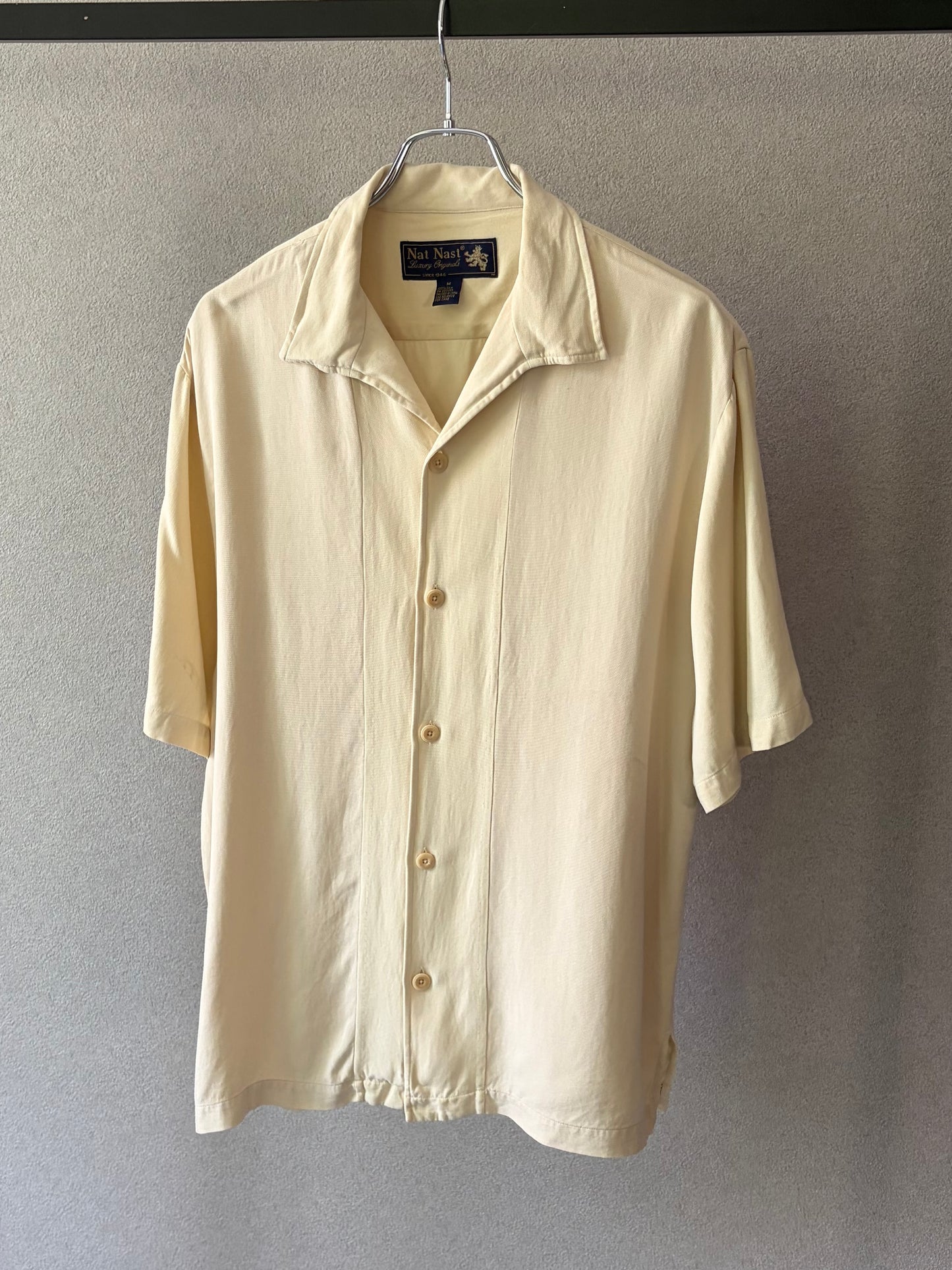 90's Nat Nast open collar silk shirt