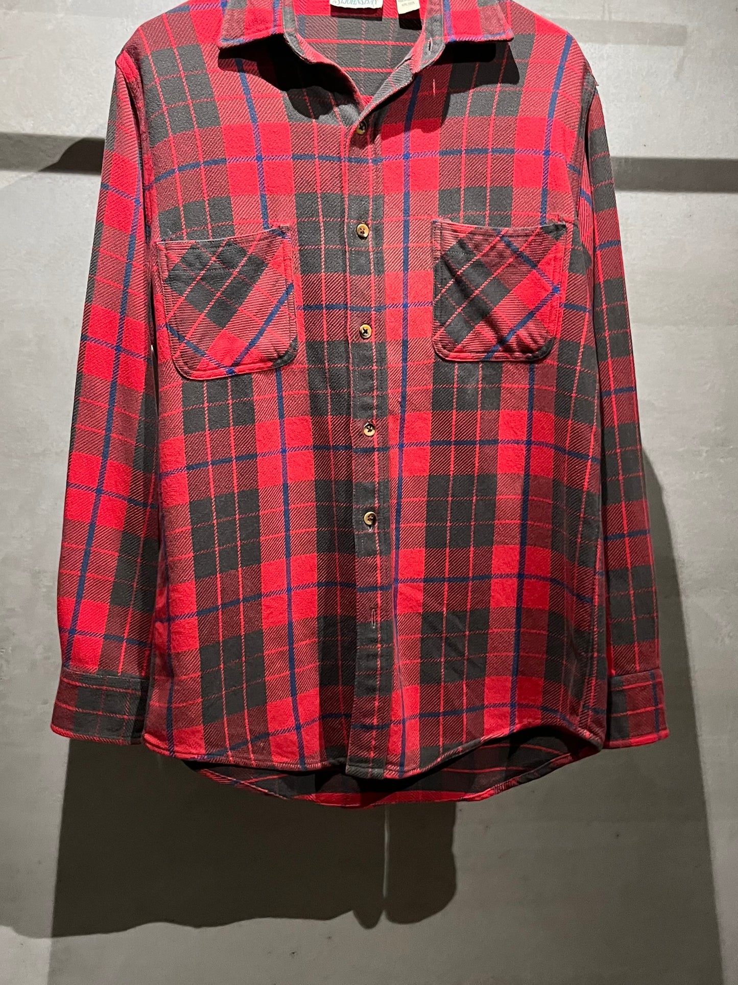 80's ST. JOHN'S BAY flannel shirt “Made in PORTUGAL”
