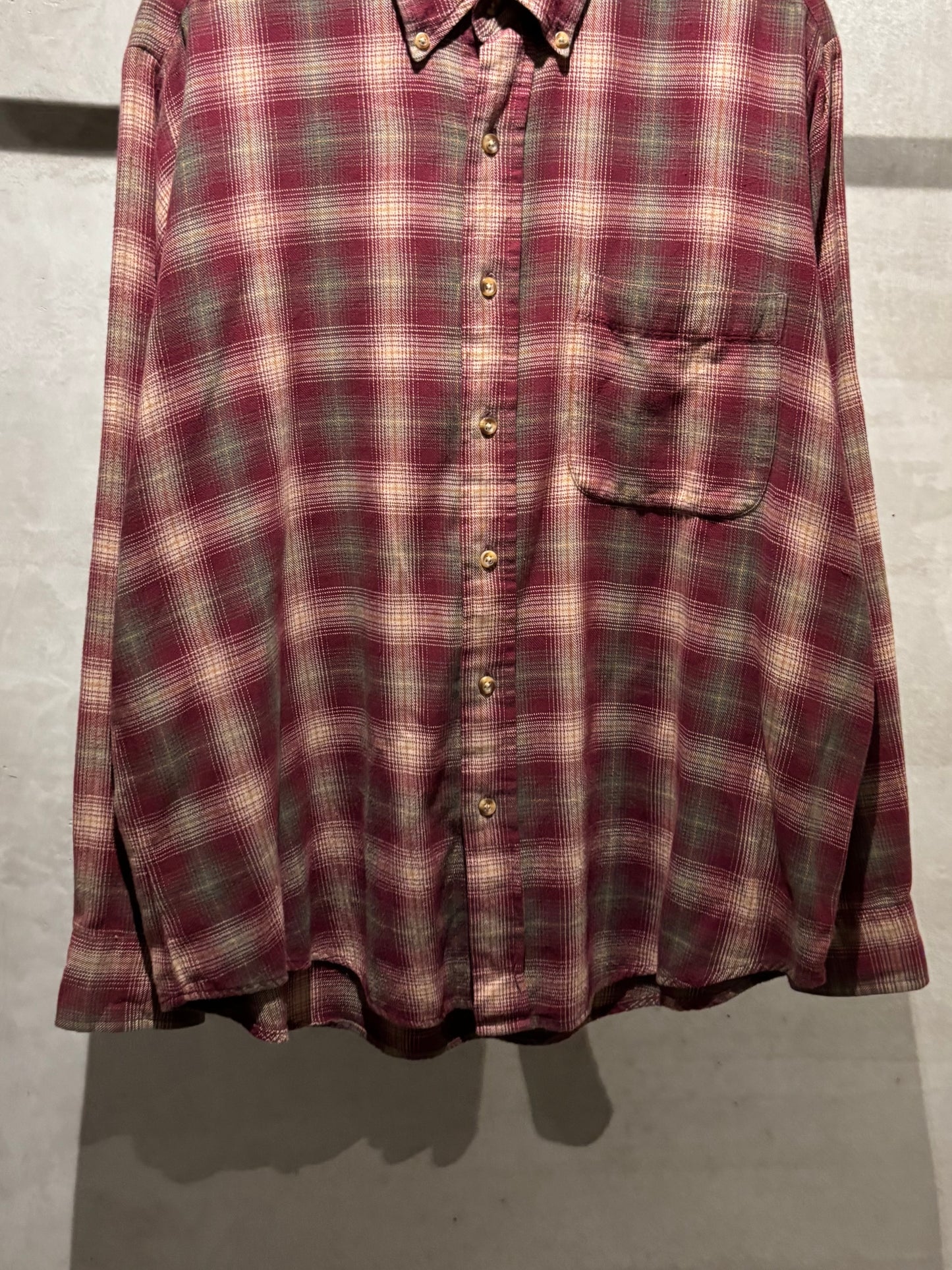 00's JOHN ASHFORD flannel shirt