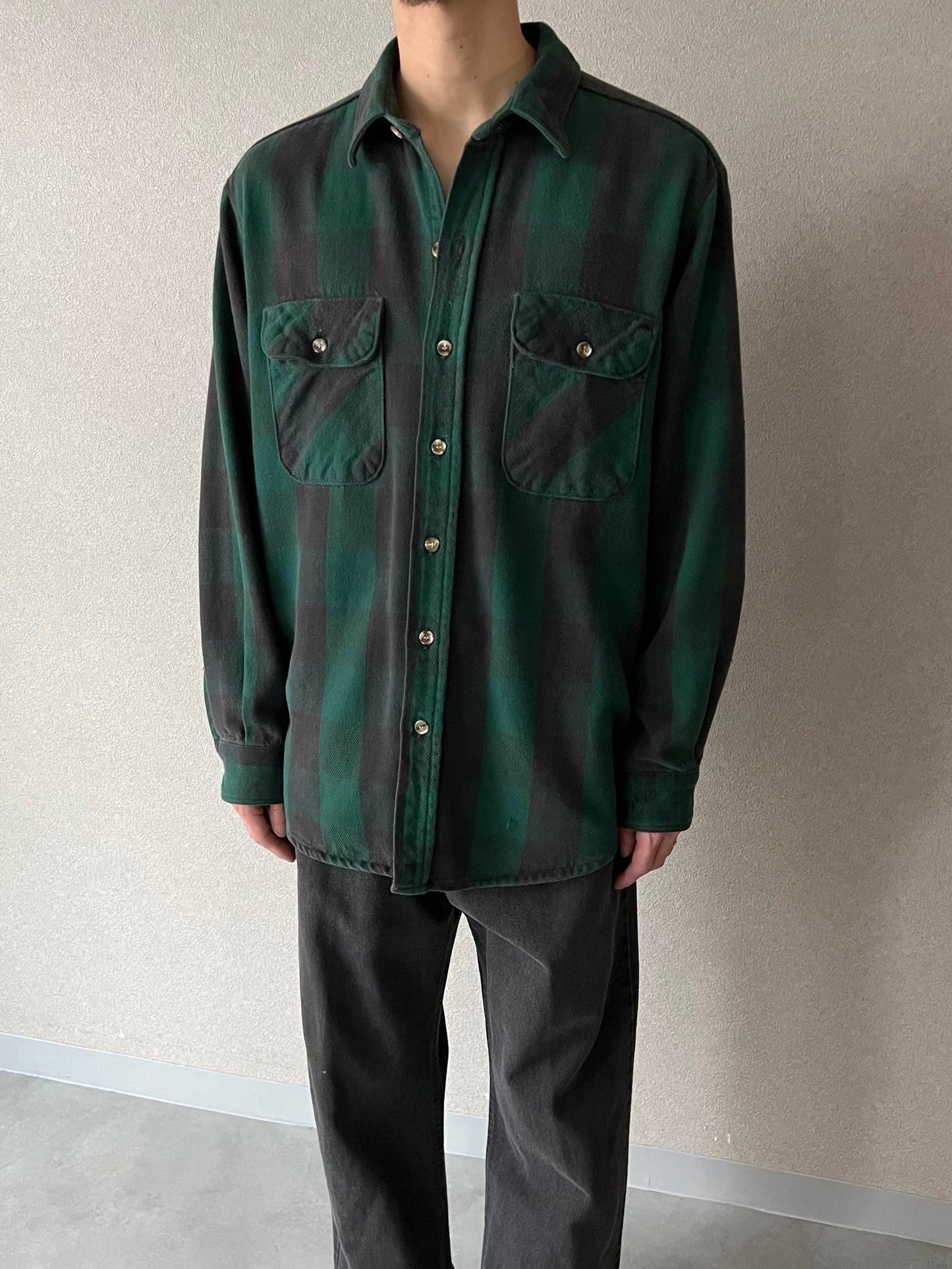 90's FIVE BROTHER flannel shirt