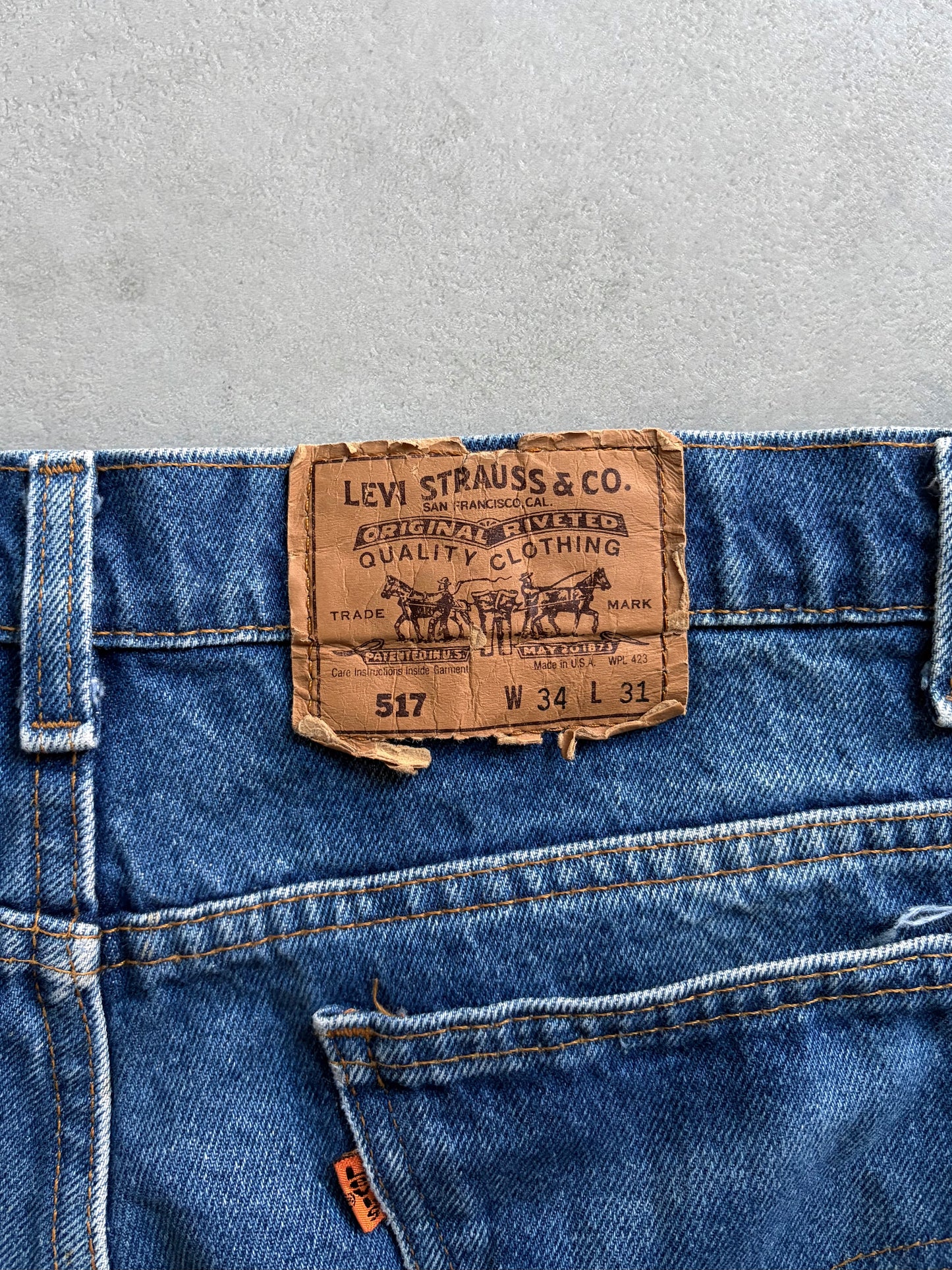 80's〜 Levi's 517 denim pants "Made in USA"