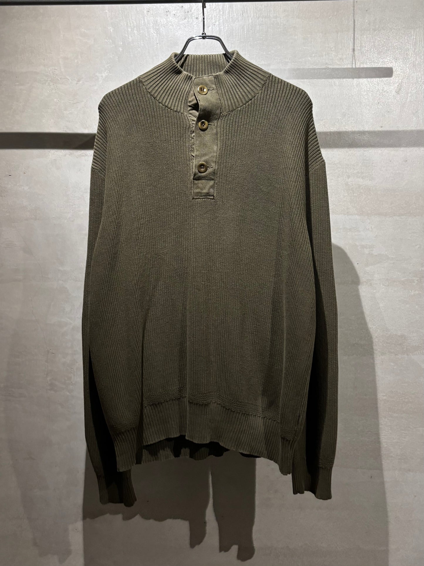 90's Polo Ralph Lauren henley neck cotton knit sweater