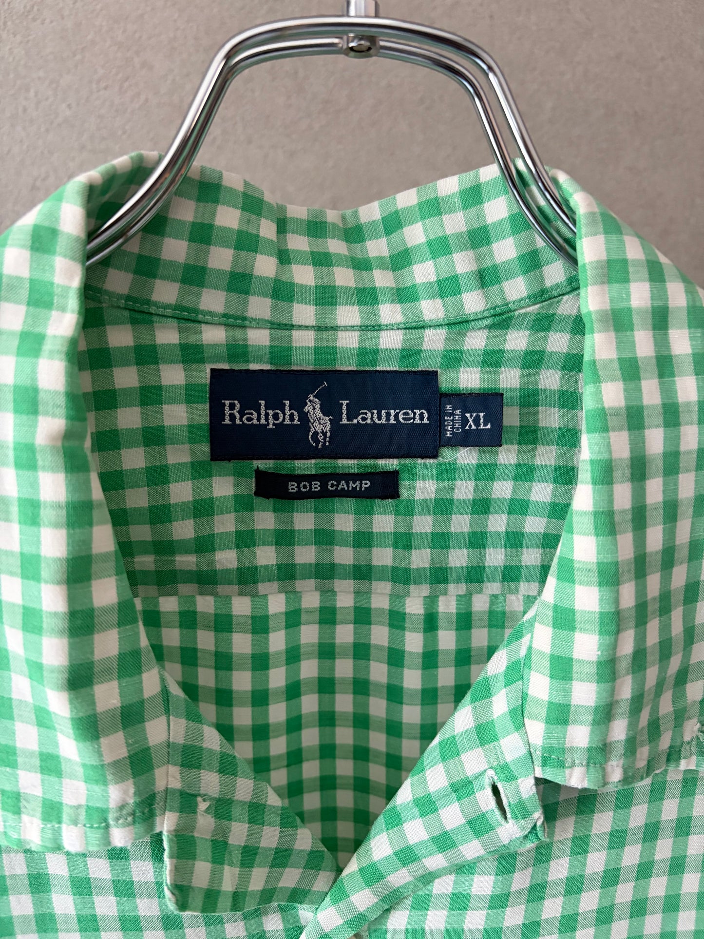 90's Polo Ralph Lauren open collar shirt “BOB CAMP”