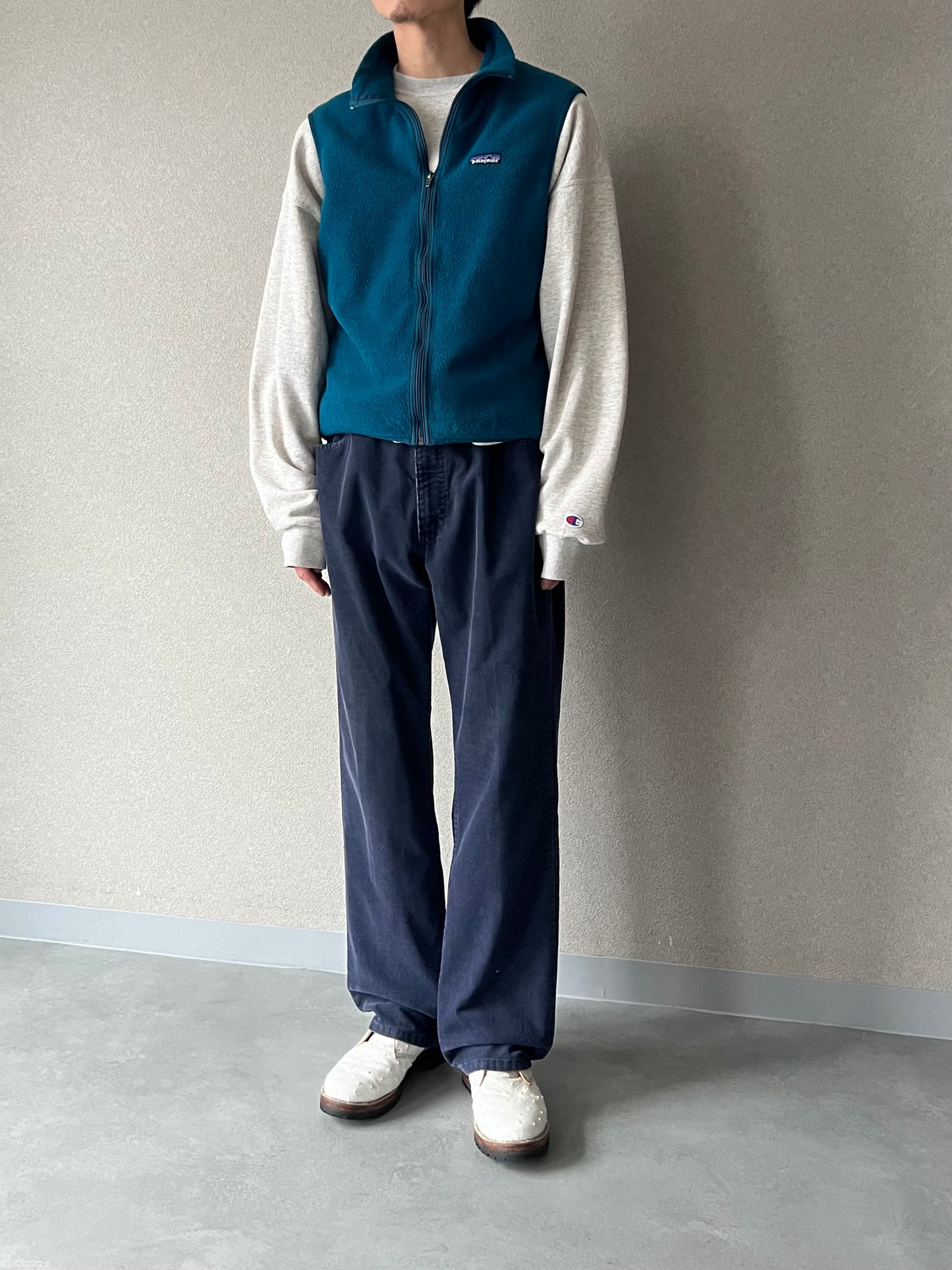 90's patagonia fleece vest "MADE in USA"
