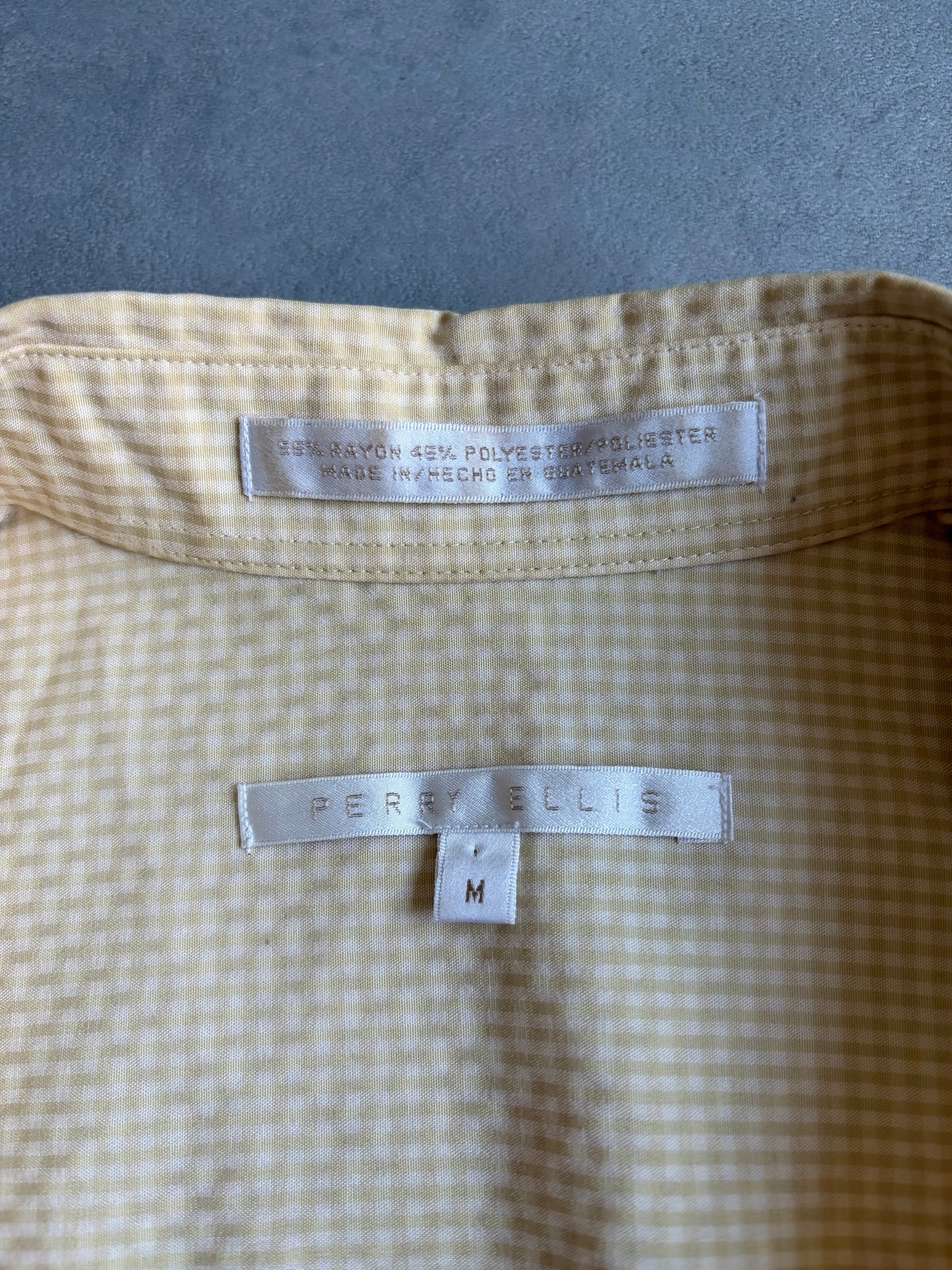 90's PERRY ELLIS S/S rayon shirt